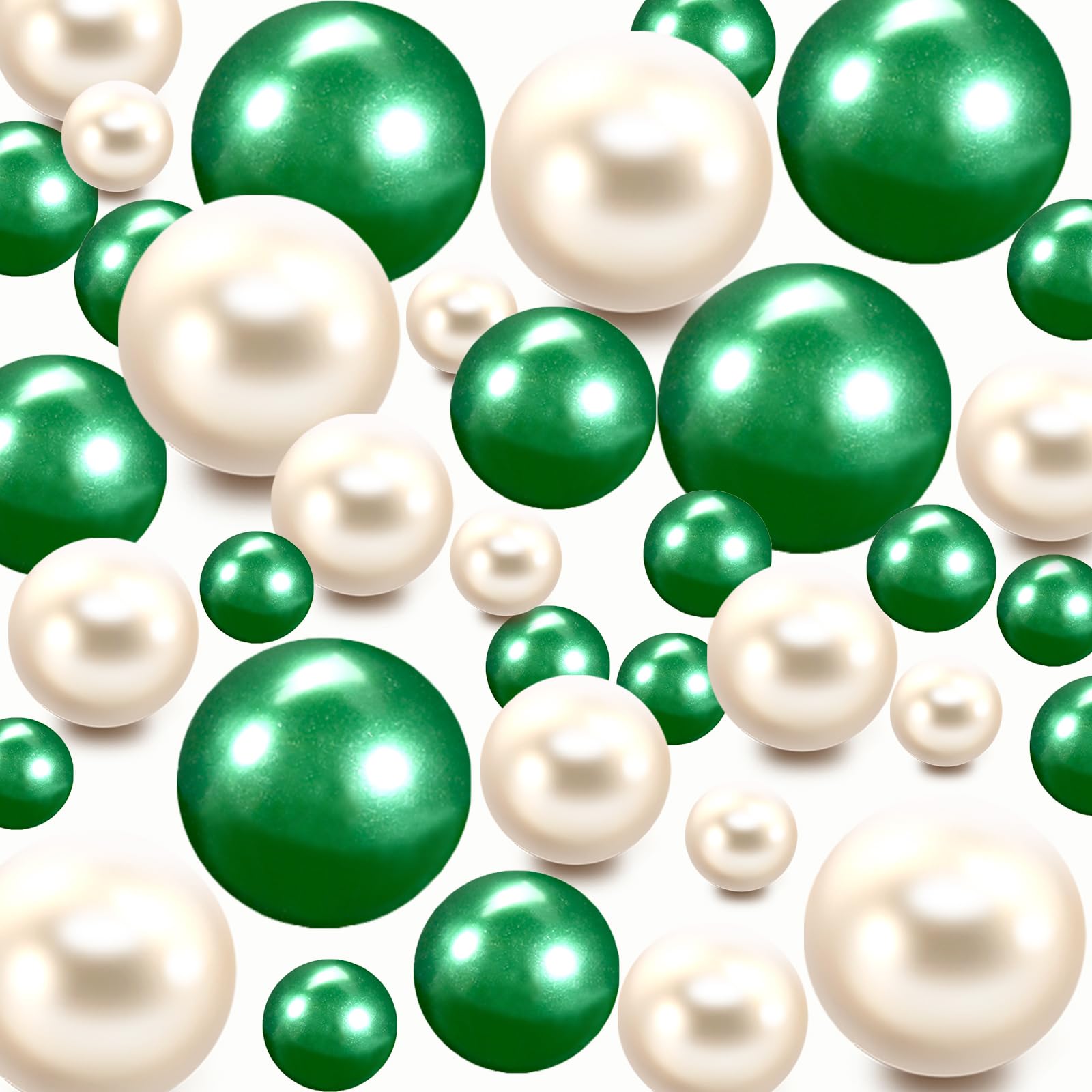 200Pieces Floating NO Hole Pearls Beads for Vases and 2300 PCS for Floating,for Centerpiece,Home Decor,Party Table Wedding,Makeu