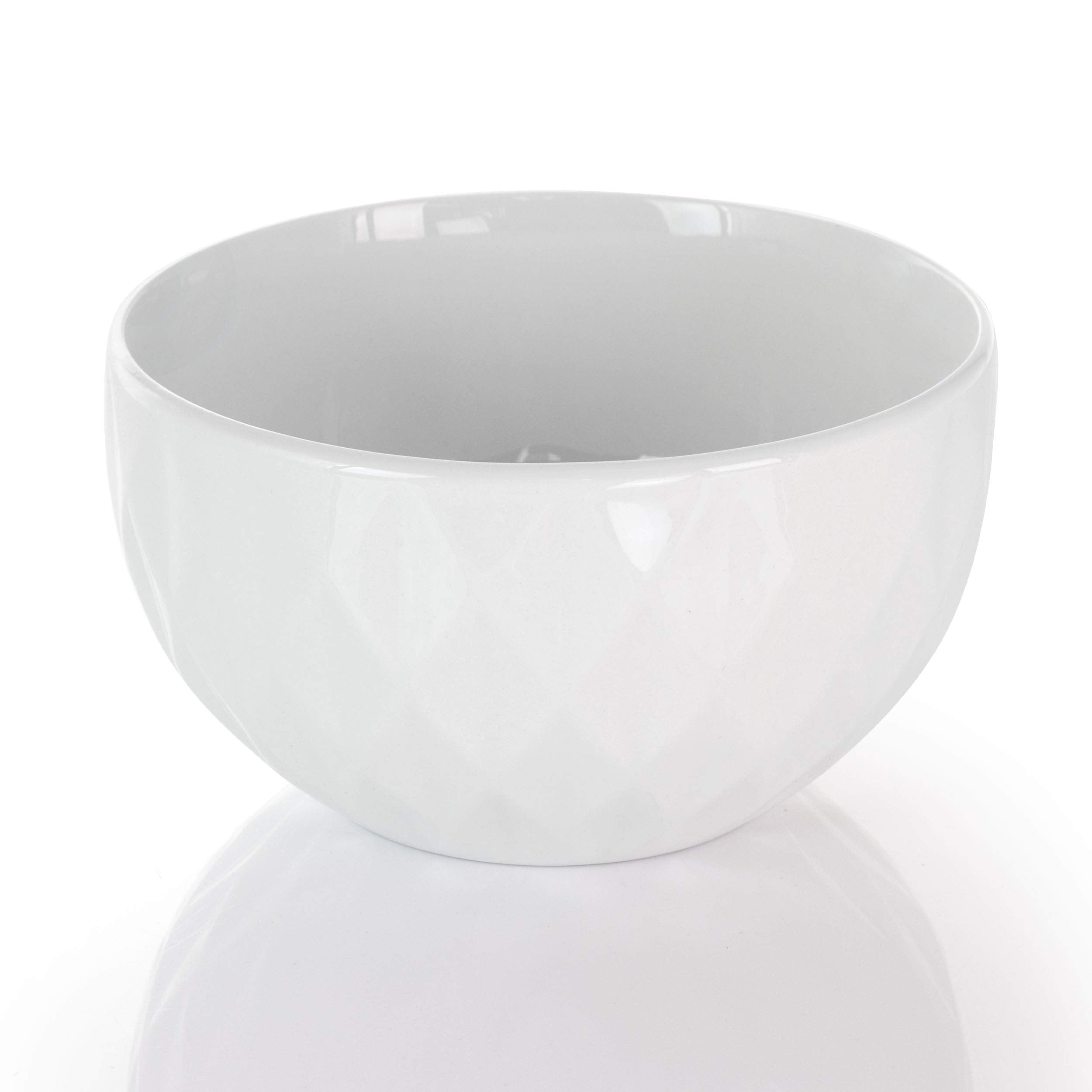 Elama White Porcelain Dish Dinnerware Set, 18 Piece, Sienna