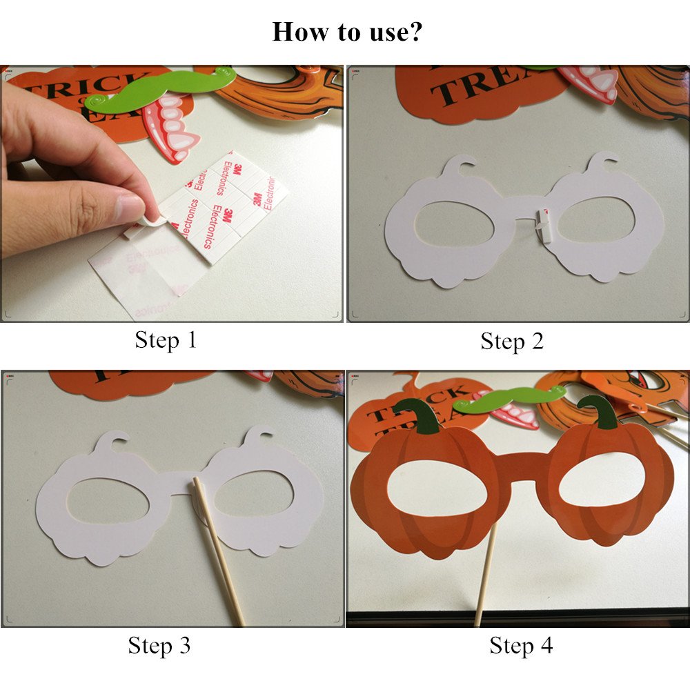 Halloween Photo Booth Props 27 Pcs For Halloween Decorations