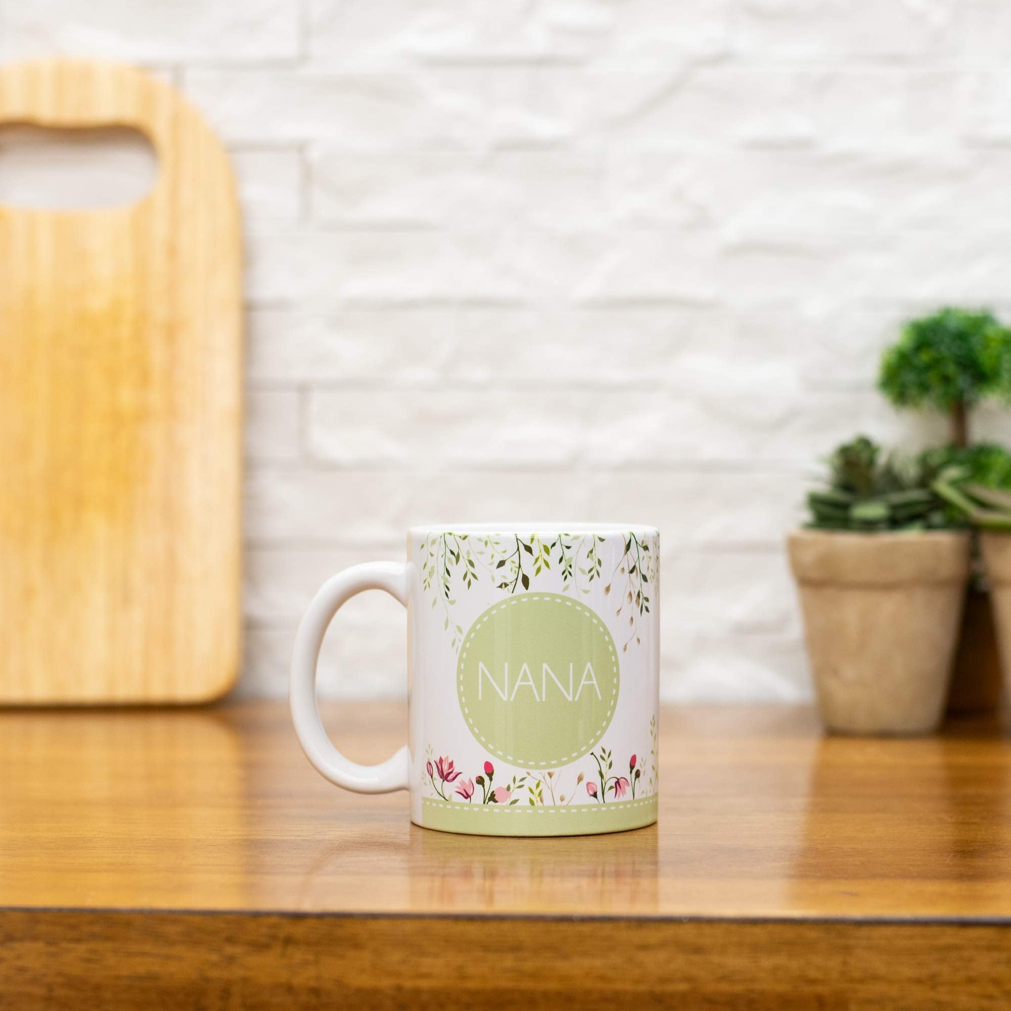 Elanze Designs Nana Blossoms And Climbing Flowers 11 Oz Ceramic Stoneware Coffee Mug