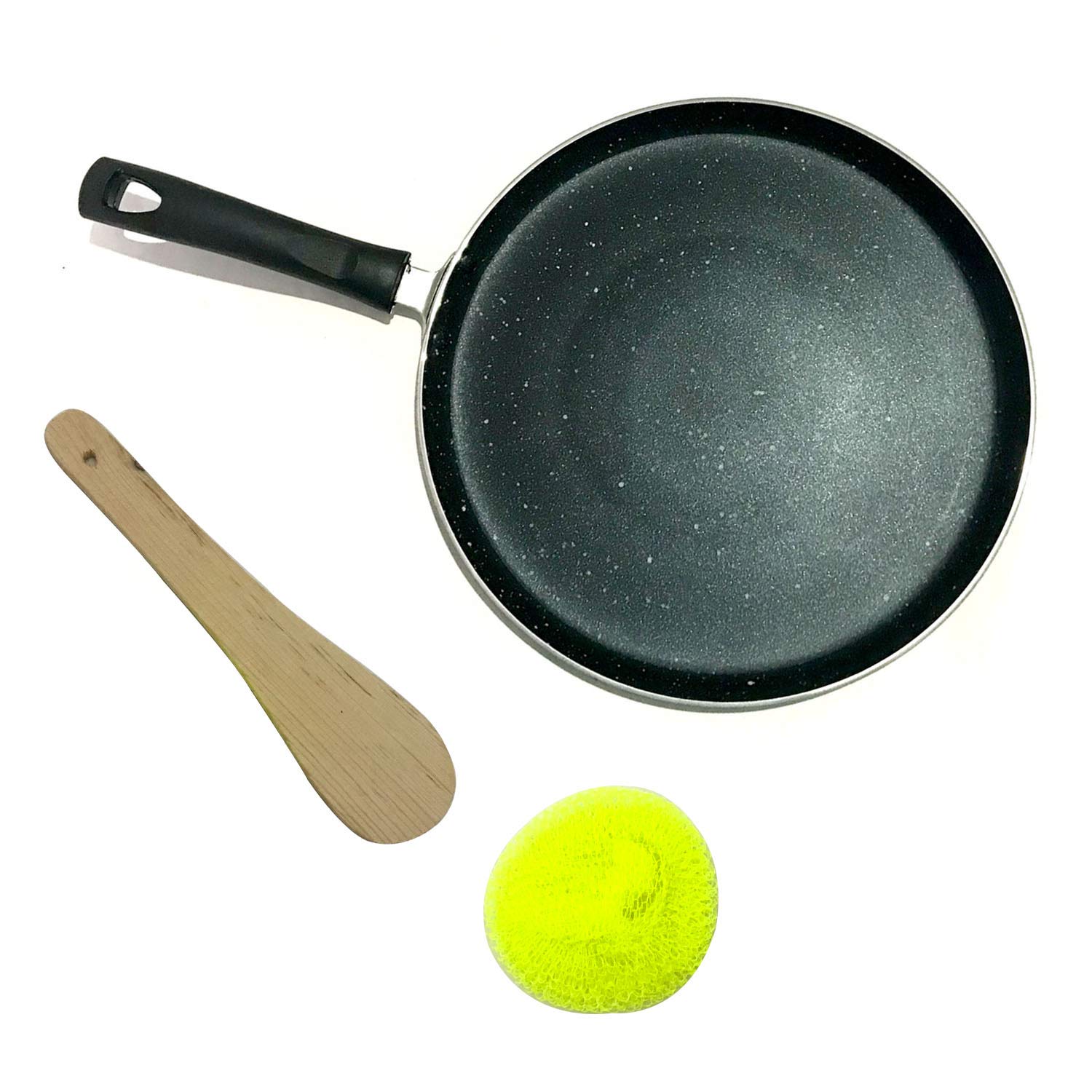 SHRIYA Nonstick Aluminum Dosa Tawa Pan, 10 inch, Bakelite Handle, Non-stick Coating, Easy Clean