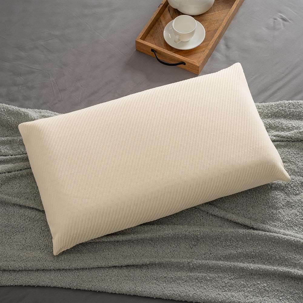 Wakefit Latex Fluffy And Medium Firm Sleeping Pillow | (Off White, King, Set Of 1, Latex Foam) 1 Year Warranty