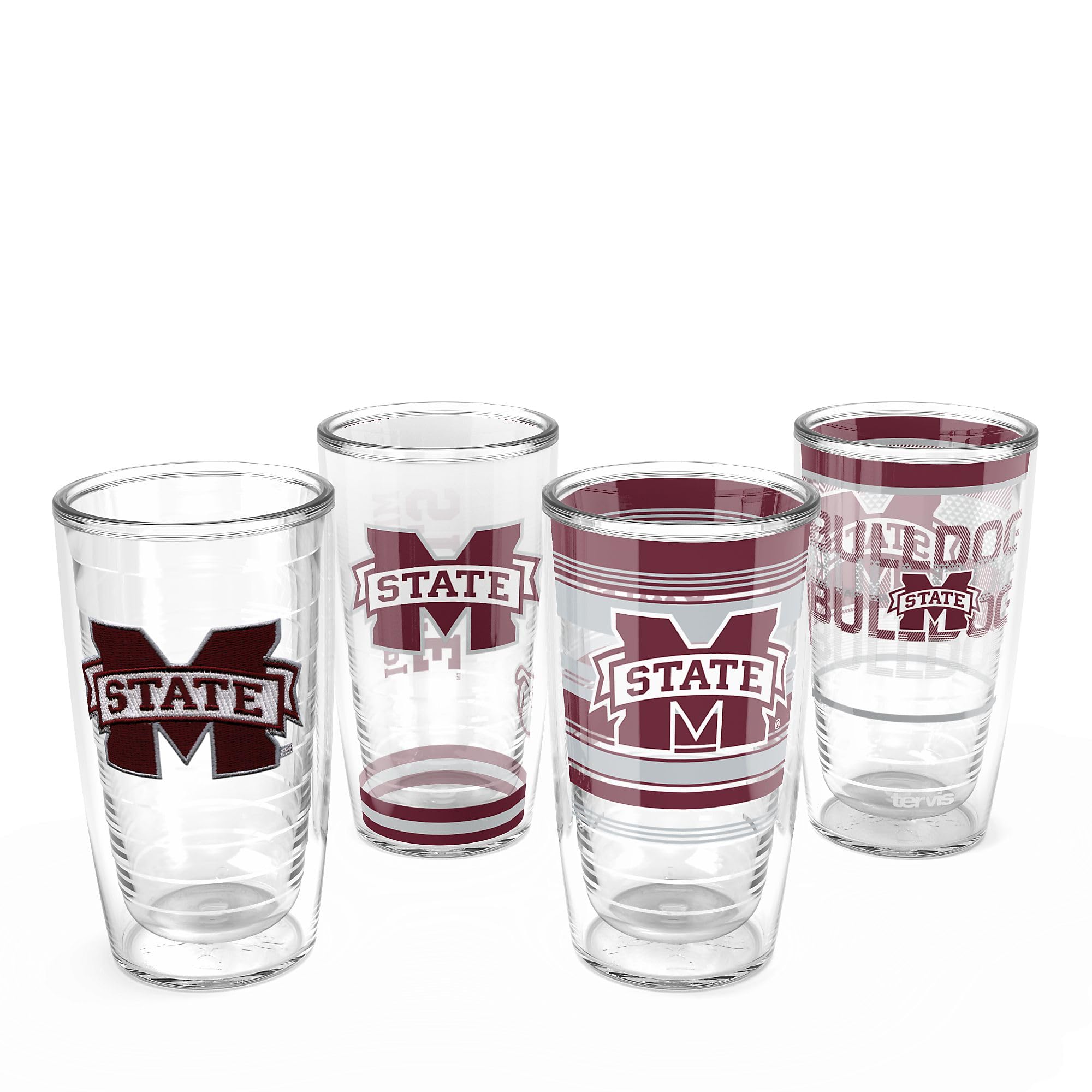 Tervis Mississippi State Bulldogs - Assorted Made in USA Double Walled Insulated Tumbler Travel Cup Keeps Drinks Cold & Hot, 16o