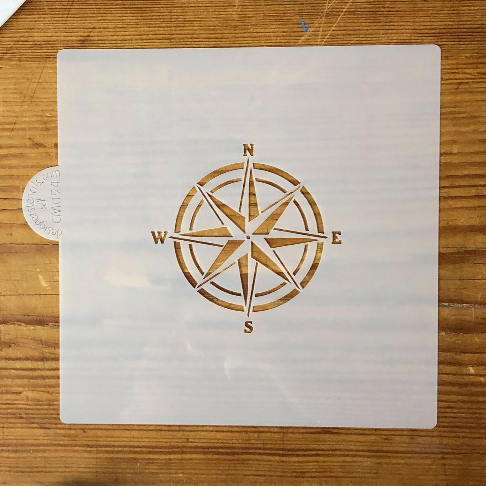 Compass Rose Cookie And Craft Stencil Cm094 By Designer Stencils