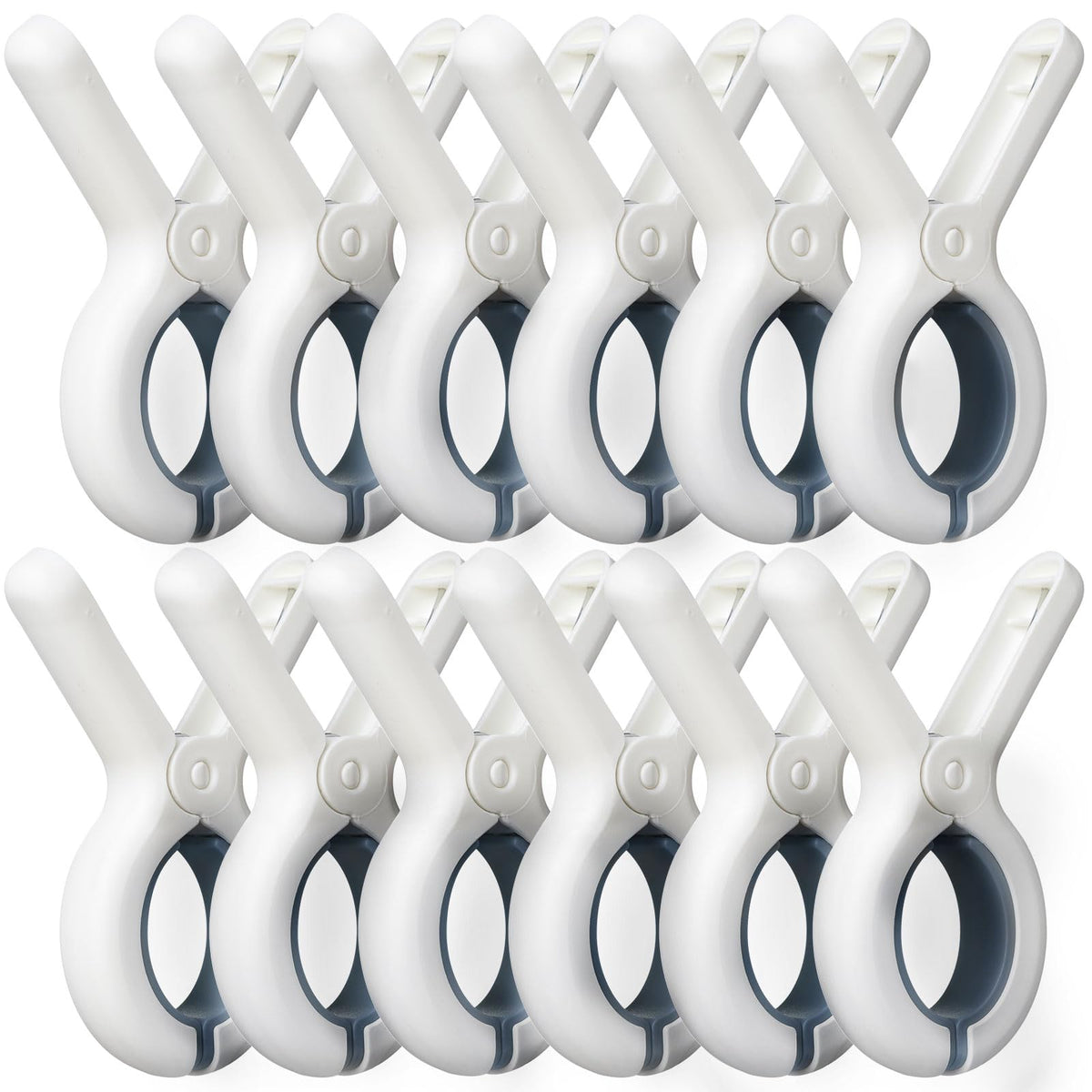 12 Pack Beach Towel Clips With Strong Anti-Rust Springs,Heavy Duty Towel Clips,Plastic Laundry Clothes Pins To Keep Your Towel,