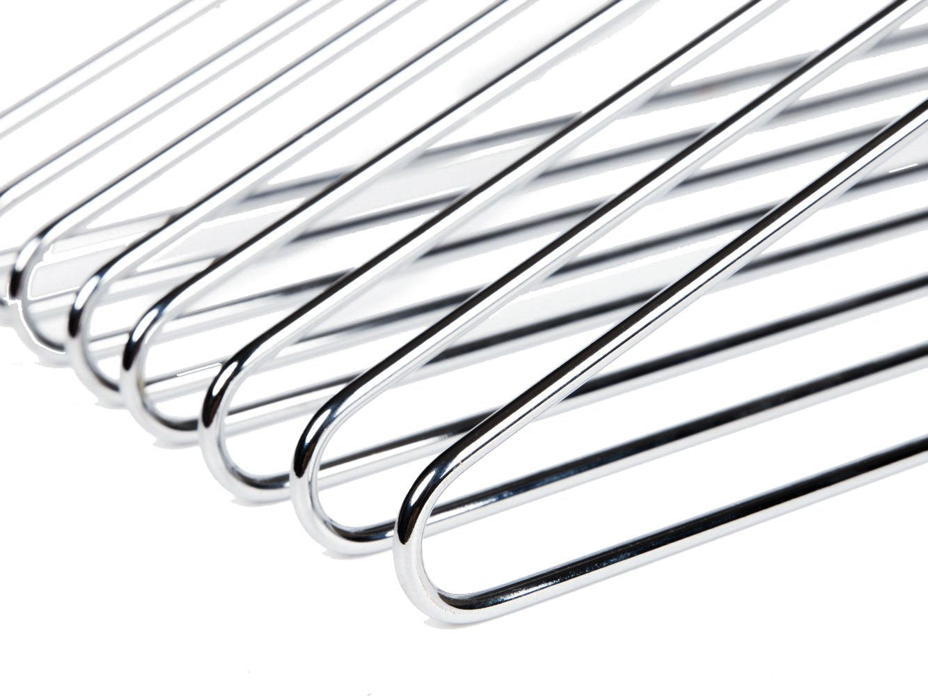 Quality Hangers Heavy Duty Metal Suit Hanger - 8 Pack, Chrome - Model 5272