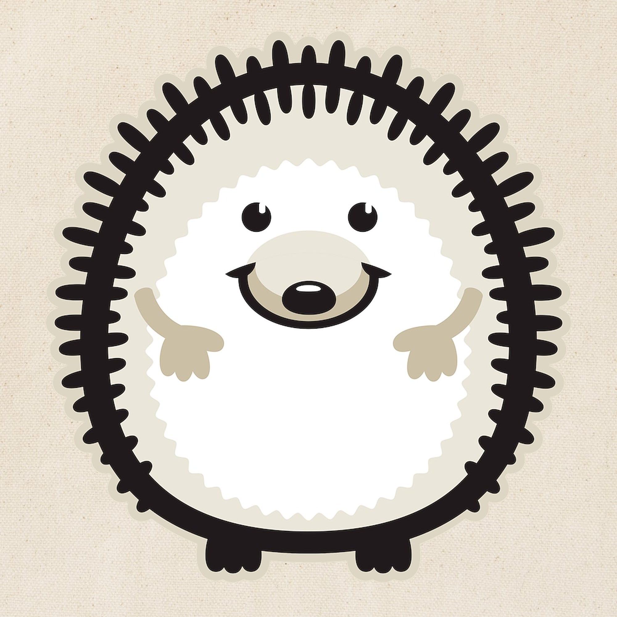 Cafepress Hedgehog Tote Bag Natural Canvas Tote Bag, Reusable Shopping Bag