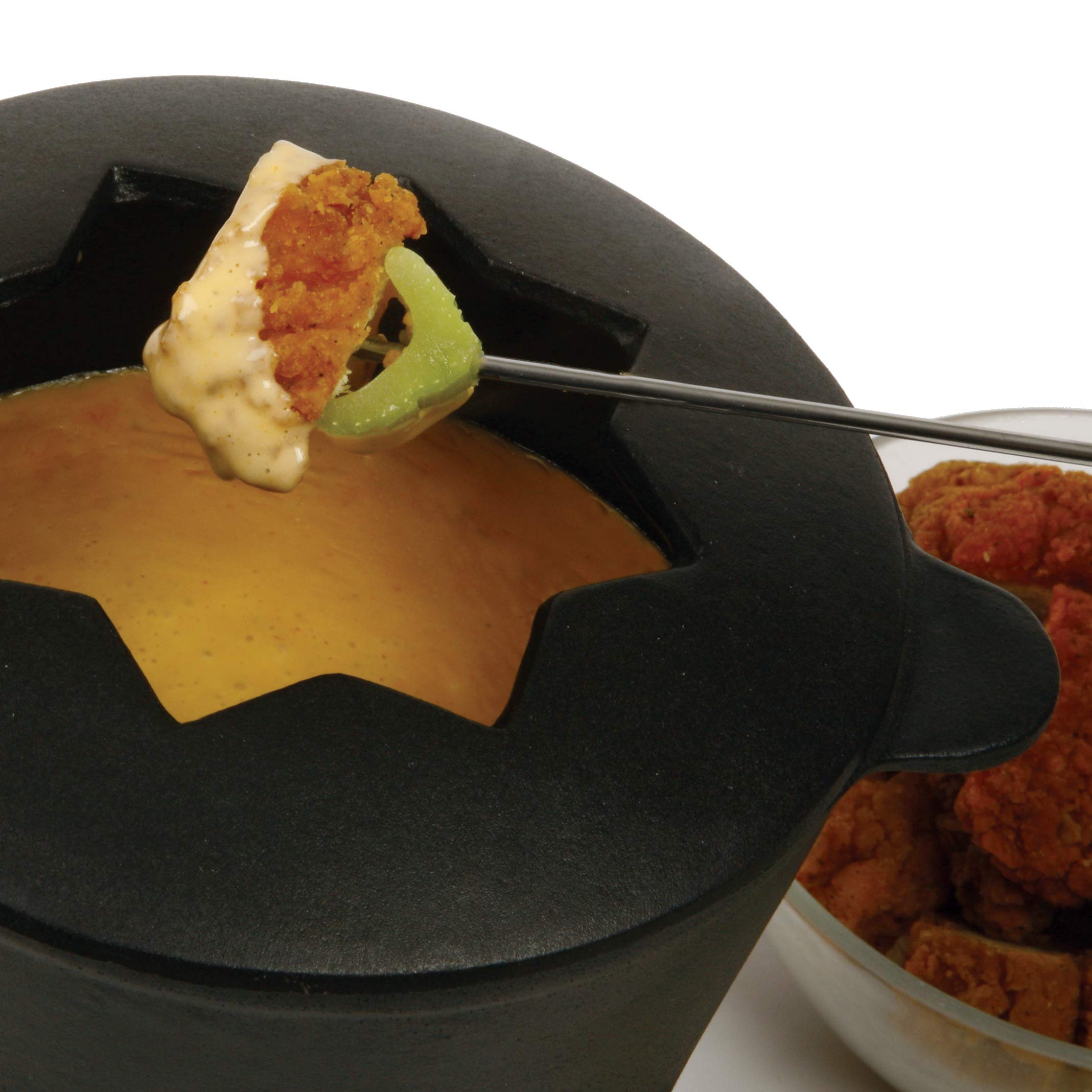 Norpro, 1 Ea Cast Iron Fondue, Black