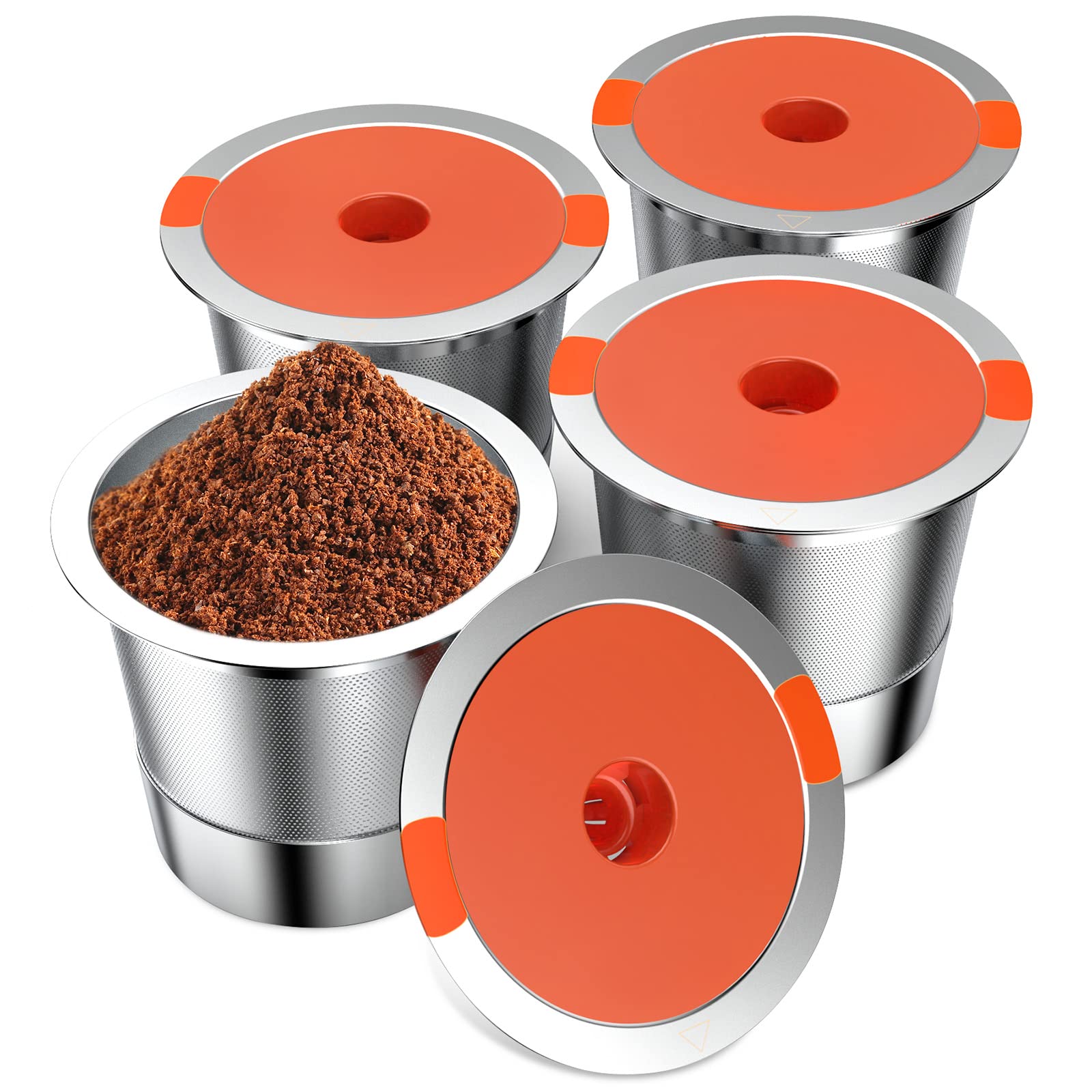 Reusable K Cups|Reusable Coffee Pods For Keurig 1.0 & 2.0 Single Cup Coffee Makers, Stainless Steel Reusable K Cup Keurig Coffee