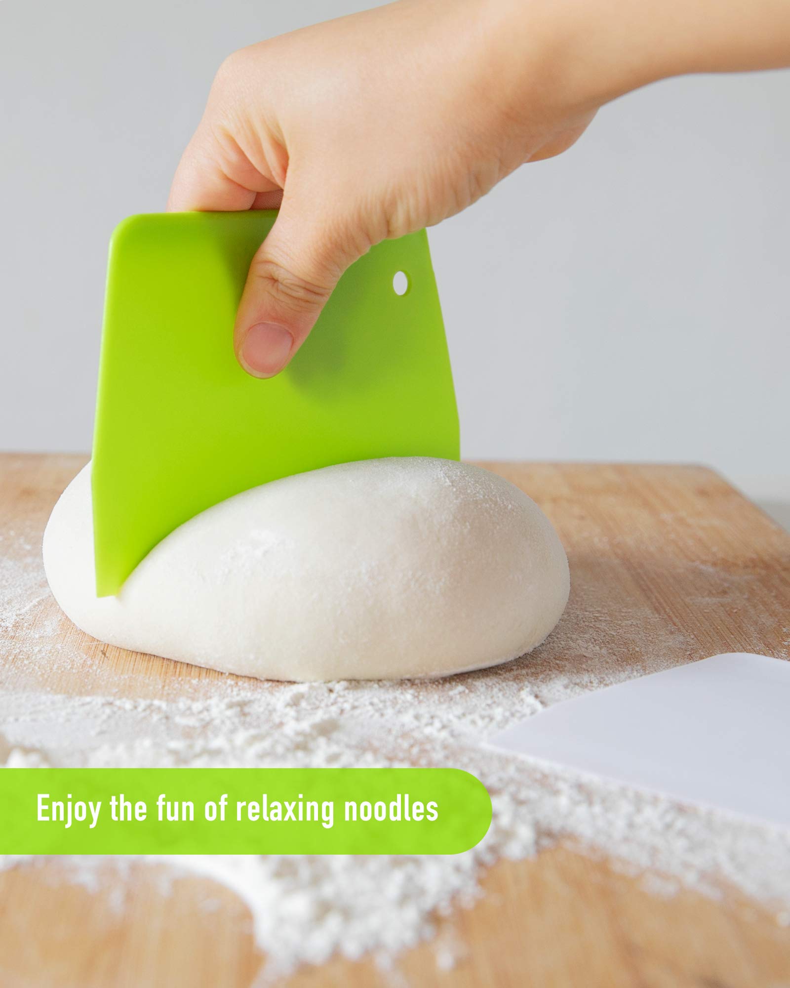 Yunduojia (2Pcs) Dough Scraper Bowl Scraper
