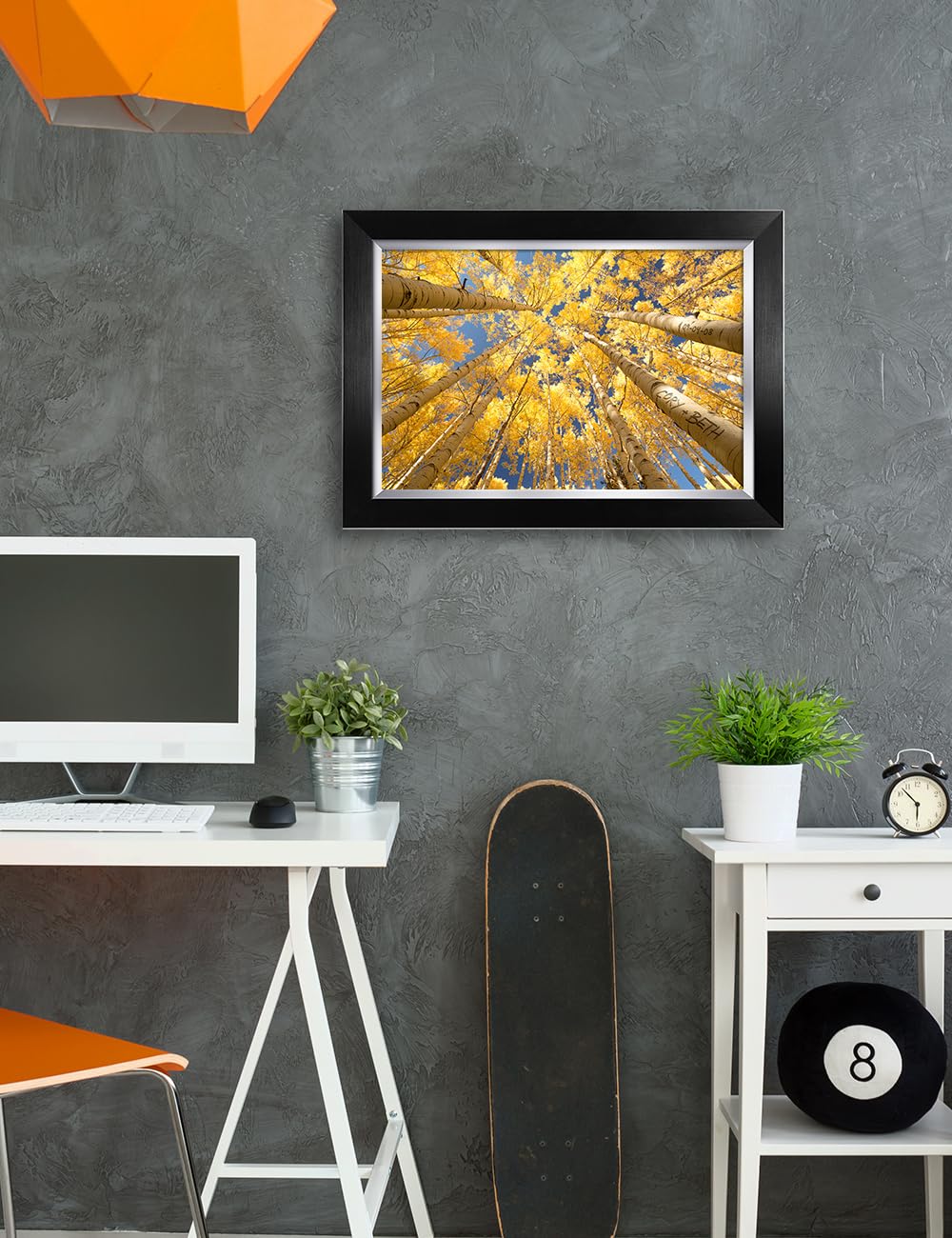 Ipic - Fall In Love, Personalized Artwork With Names And Date On For Home Decor, Customized Gift For Anniversary,Wedding,Holiday