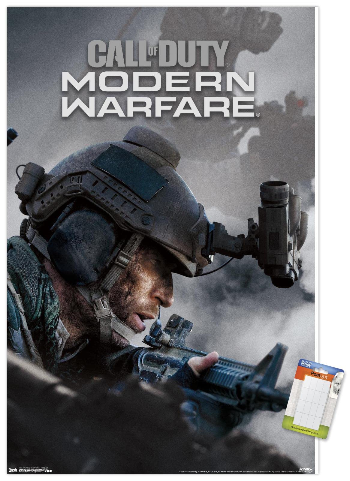 Trends International Call Of Duty: Modern Warfare - Multiplayer Wall Poster, 22.375'' X 34'', Premium Poster & Mount Bundle