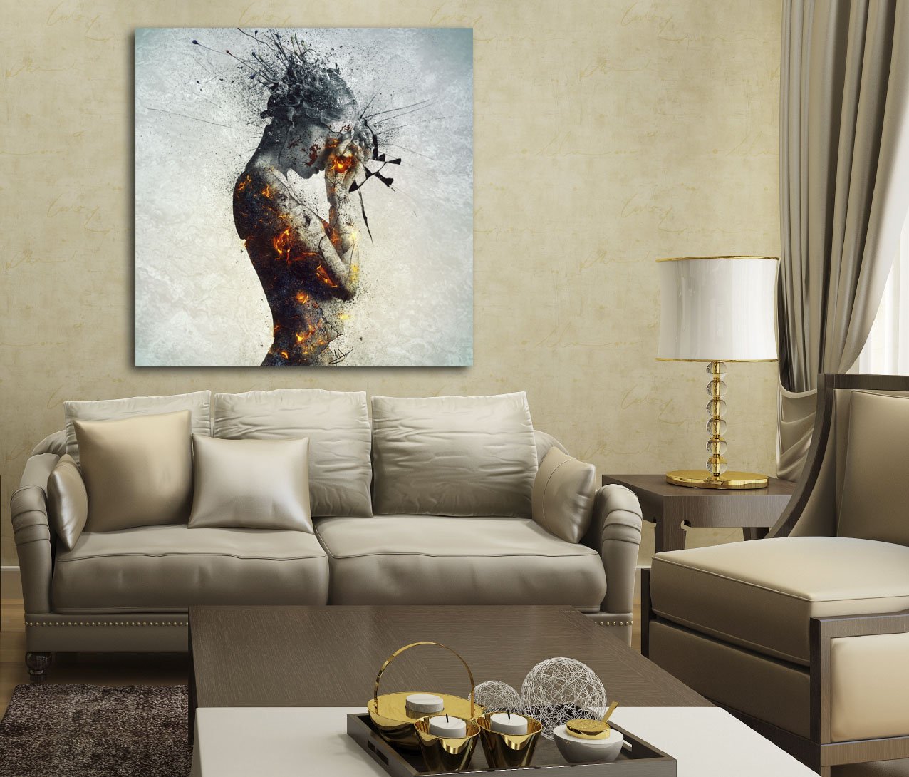 Cortesi Home 'Deliberation' By Mario Sanchez Nevado, Canvas Wall Art, 12''X12''