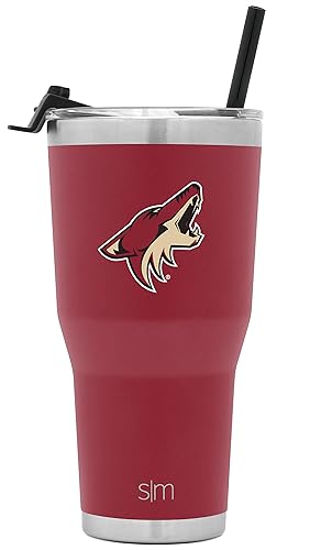 Simple Modern Officially Licensed Nhl Arizona Coyote 30Oz Cruiser Tumbler Insulated Travel Mug Cup With Flip Lid And Straw