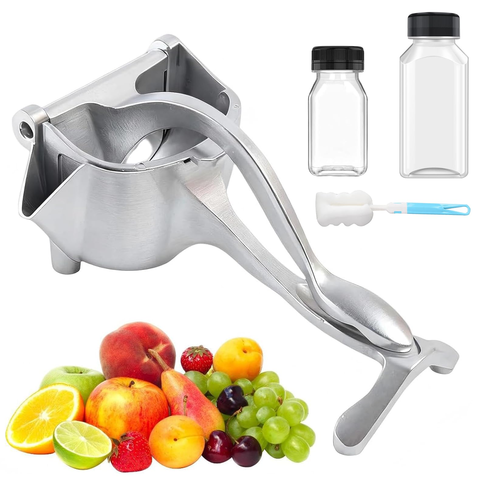 Fresh Fruit Juice Squeezer Handheld Aluminum Alloy,Hand Juicer Squeezer Lemon,Non-Slip Ergonomic Grip,Easy to Clean for Orange, 