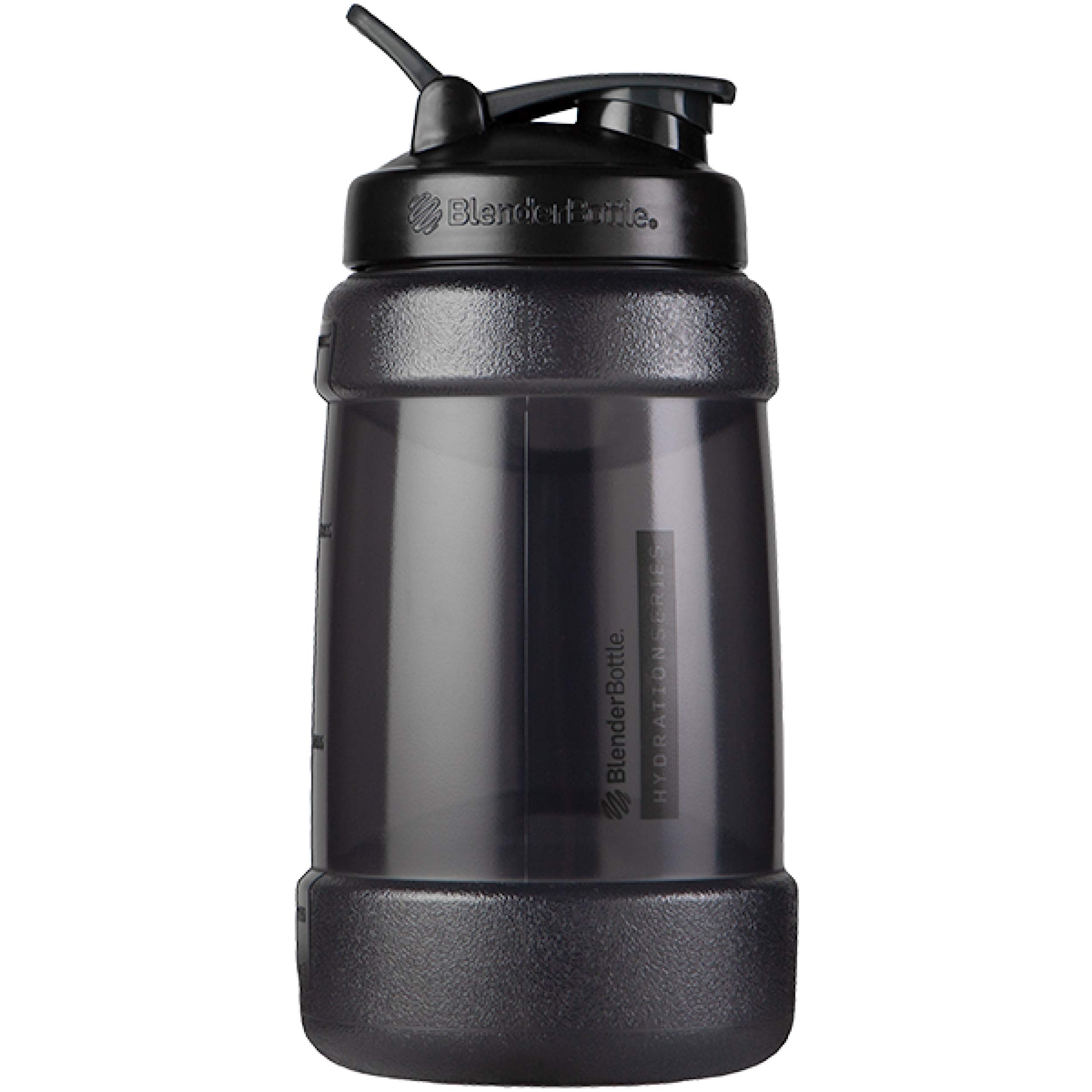 Blenderbottle Half Gallon Water Bottle, Koda Large Water Jug, 74-Oz, Black