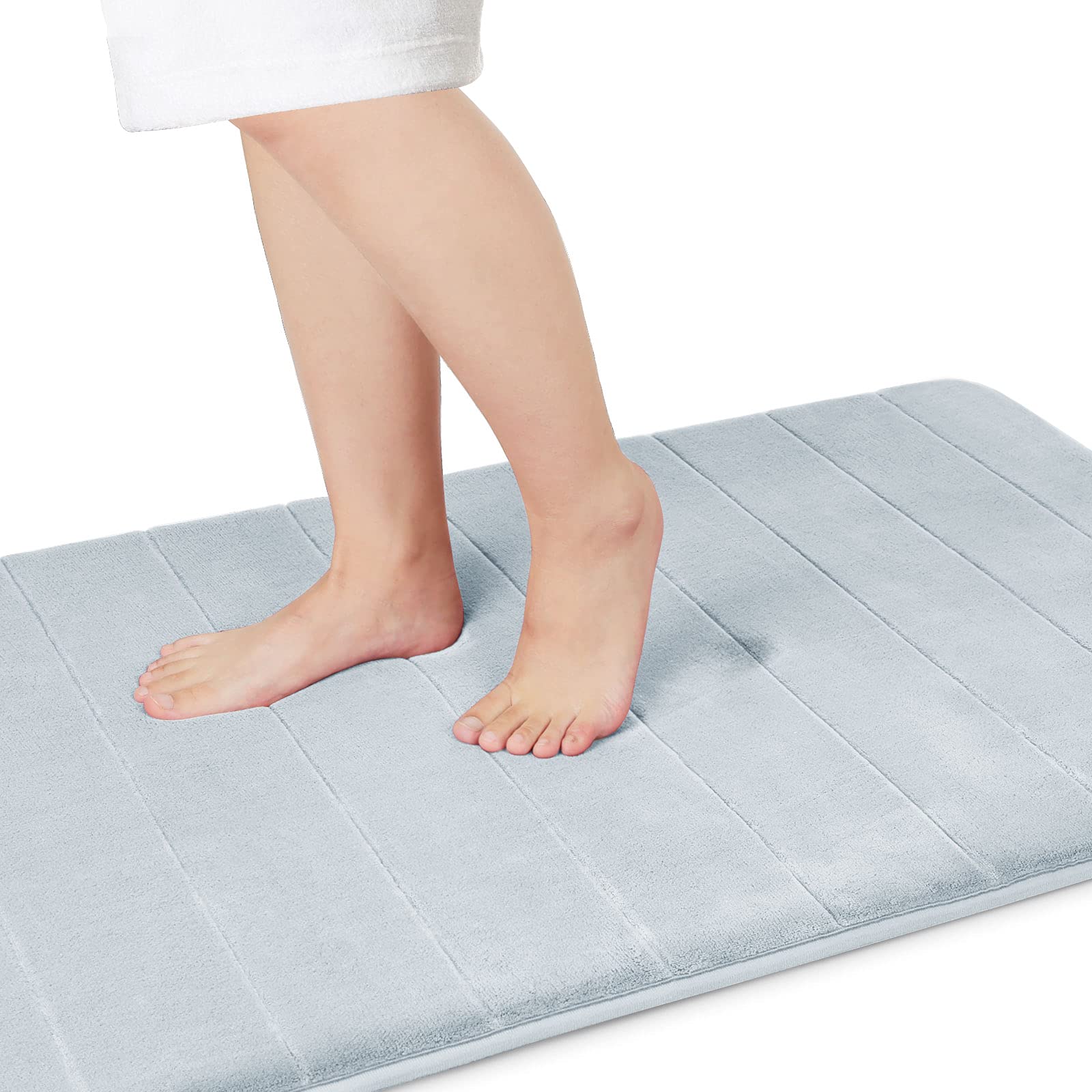 Yimobra Memory Foam Bath Mat Large Size, Soft And Comfortable, Super Water Absorption, Non-Slip, Thick, Machine Wash, Easier To
