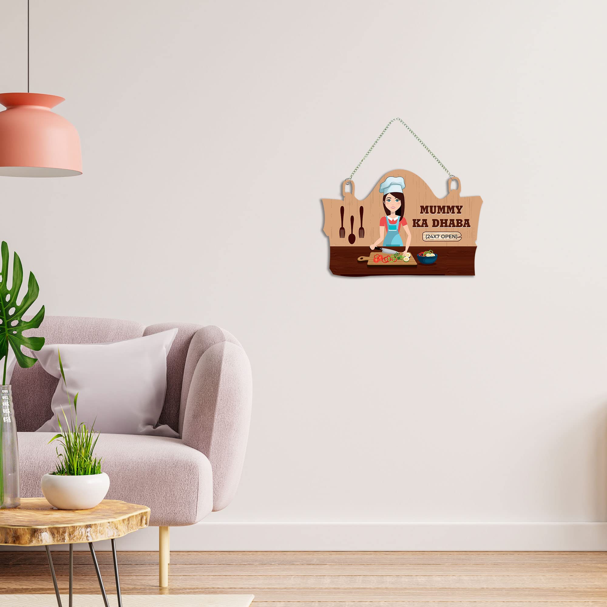 Artvibes Kitchen Wall Hanger for Home Decor | Gifts | Wall Art for Living Room Wall | Decoration Wooden Hanging Items | Kitchen