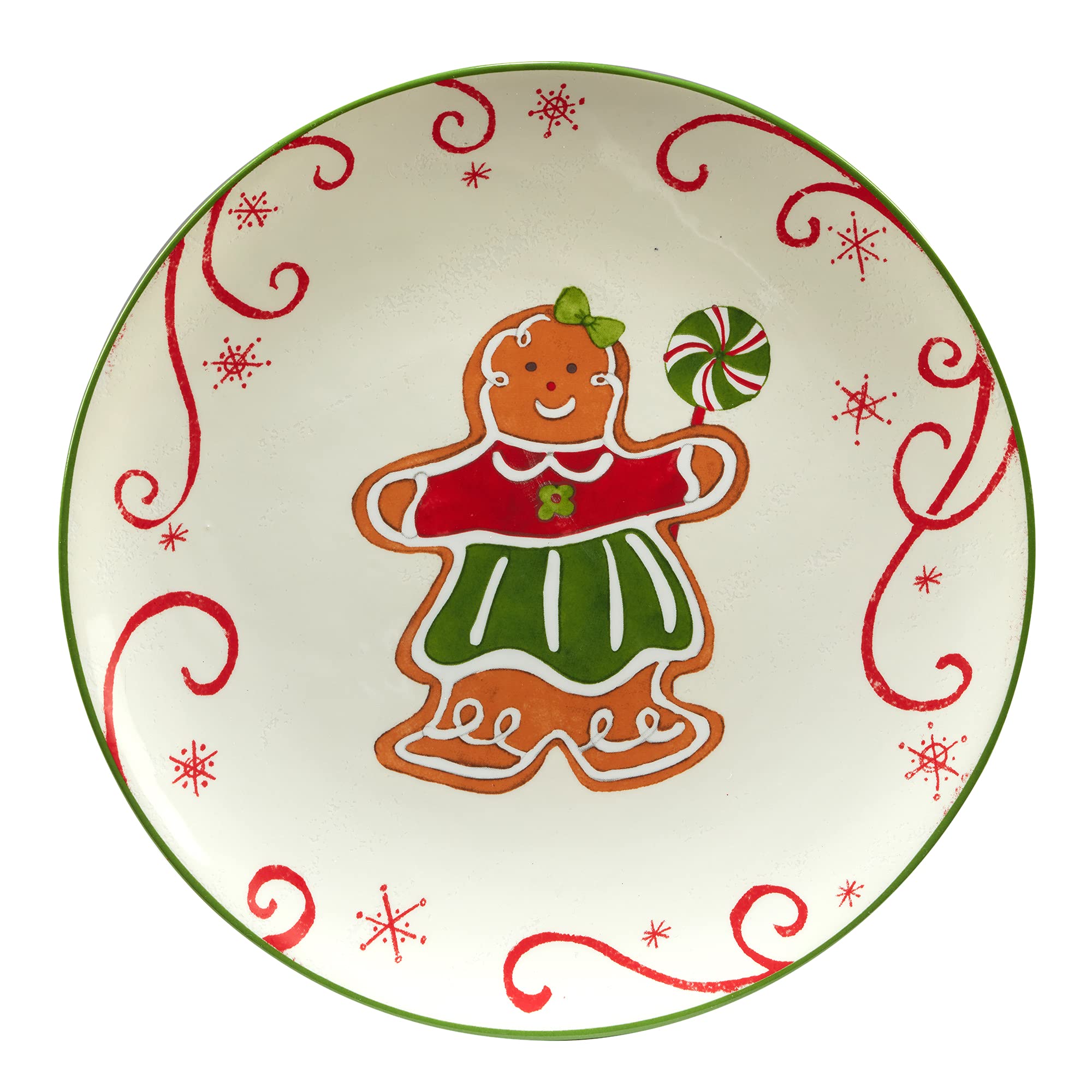 Certified International Holiday Magic Gingerbread 9'' Dessert/Salad Plates, Set Of 4, Multicolor