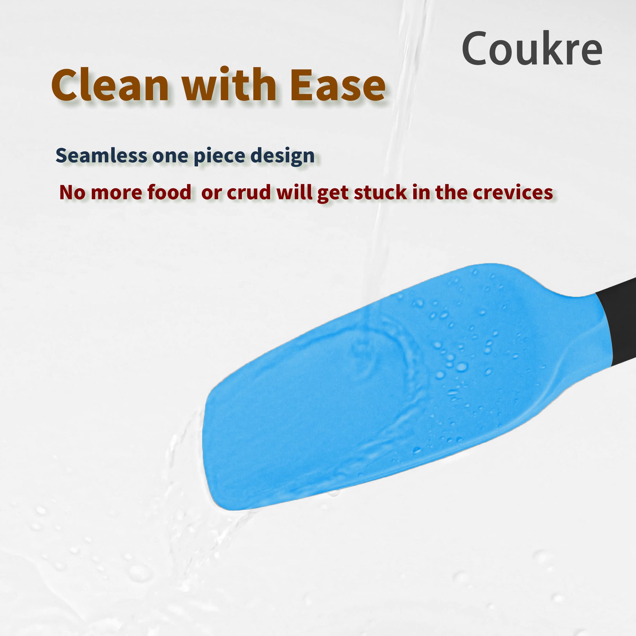 Silicone Spatula Set Of 5,High Temperature Resistant, Food Grade Silicone, Dishwasher Safe, For Baking Cooking (Colorful)