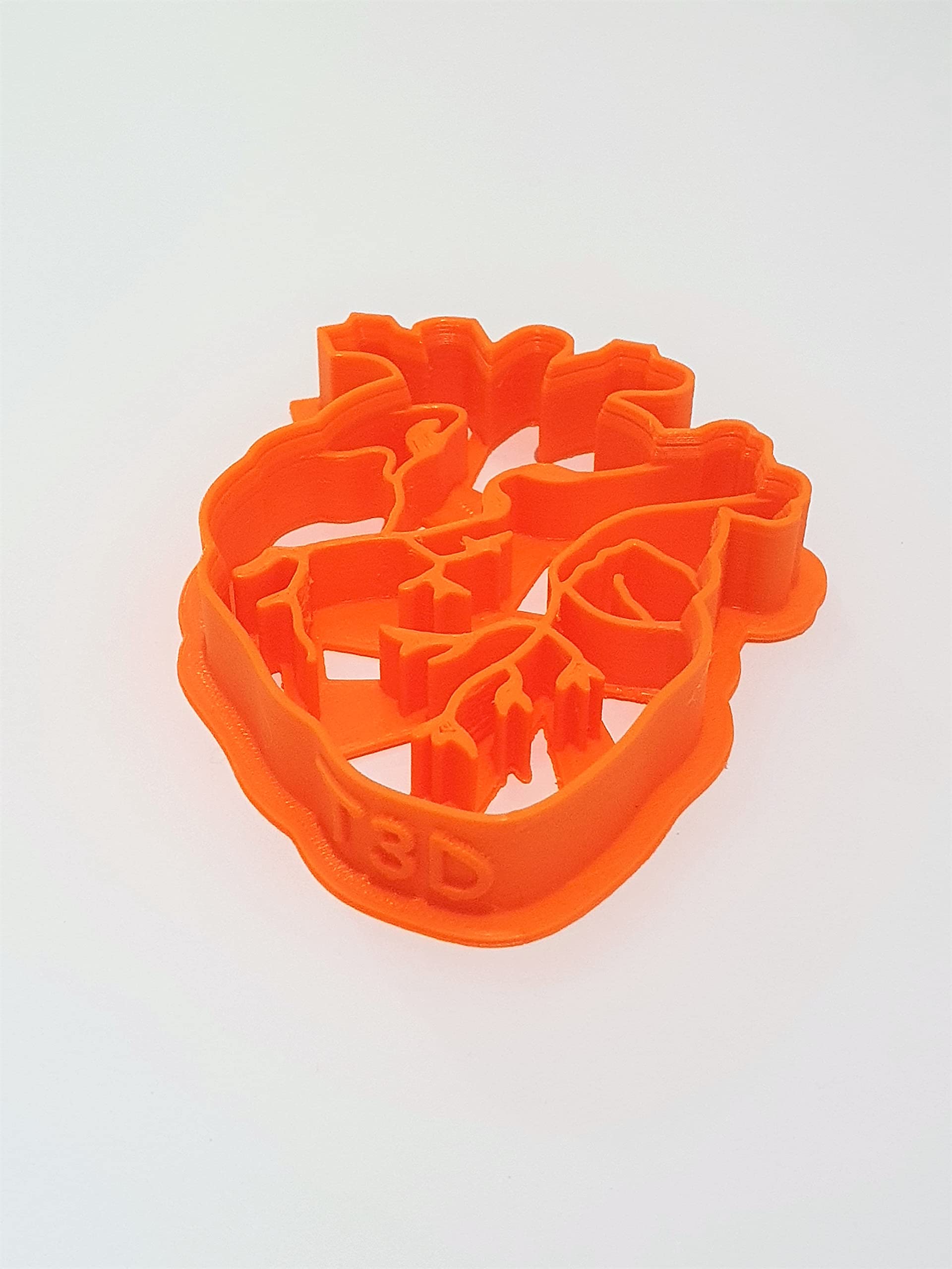 Generico T3D Cookie Cutters Human Heart Mold - 3.56"x2.86"x0.55" Plastic for Cakes, Biscuits, and Fondant Treats