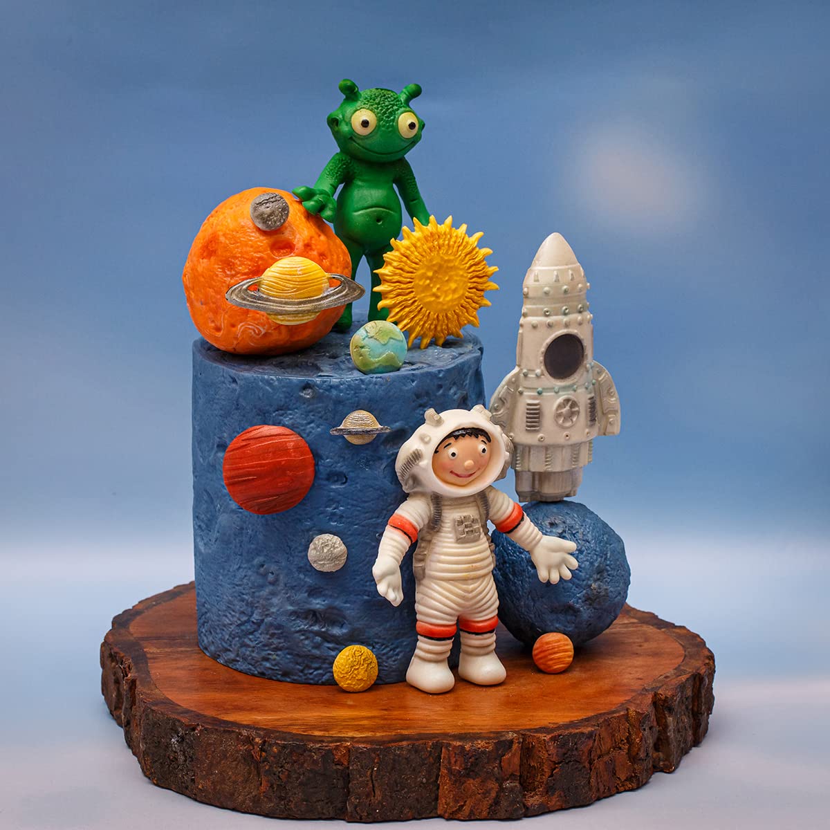 Katy Sue Moon Surface Texture Mat Silicone Mold For Space Themed Cake, Cookie Decorating, & Craft. Use With Fondant, Sugar Paste