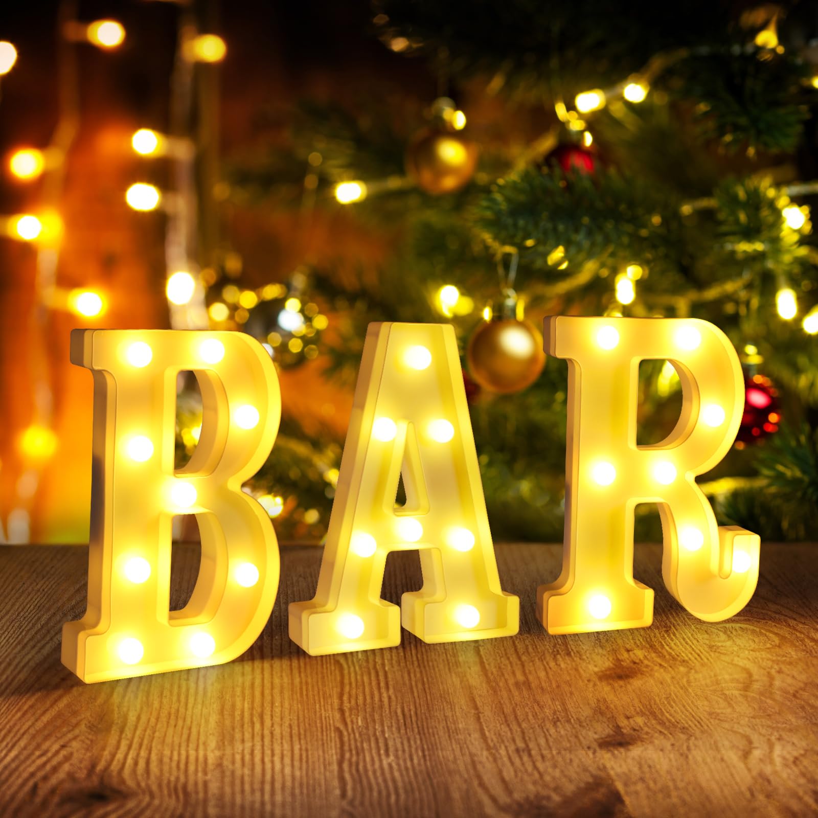 Light Up BAR Sign,LED Sign Decor for Home,Outdoor & Basement Bar Accessories,Wall & Portable Bar Signs for Living Room,Mobile,In