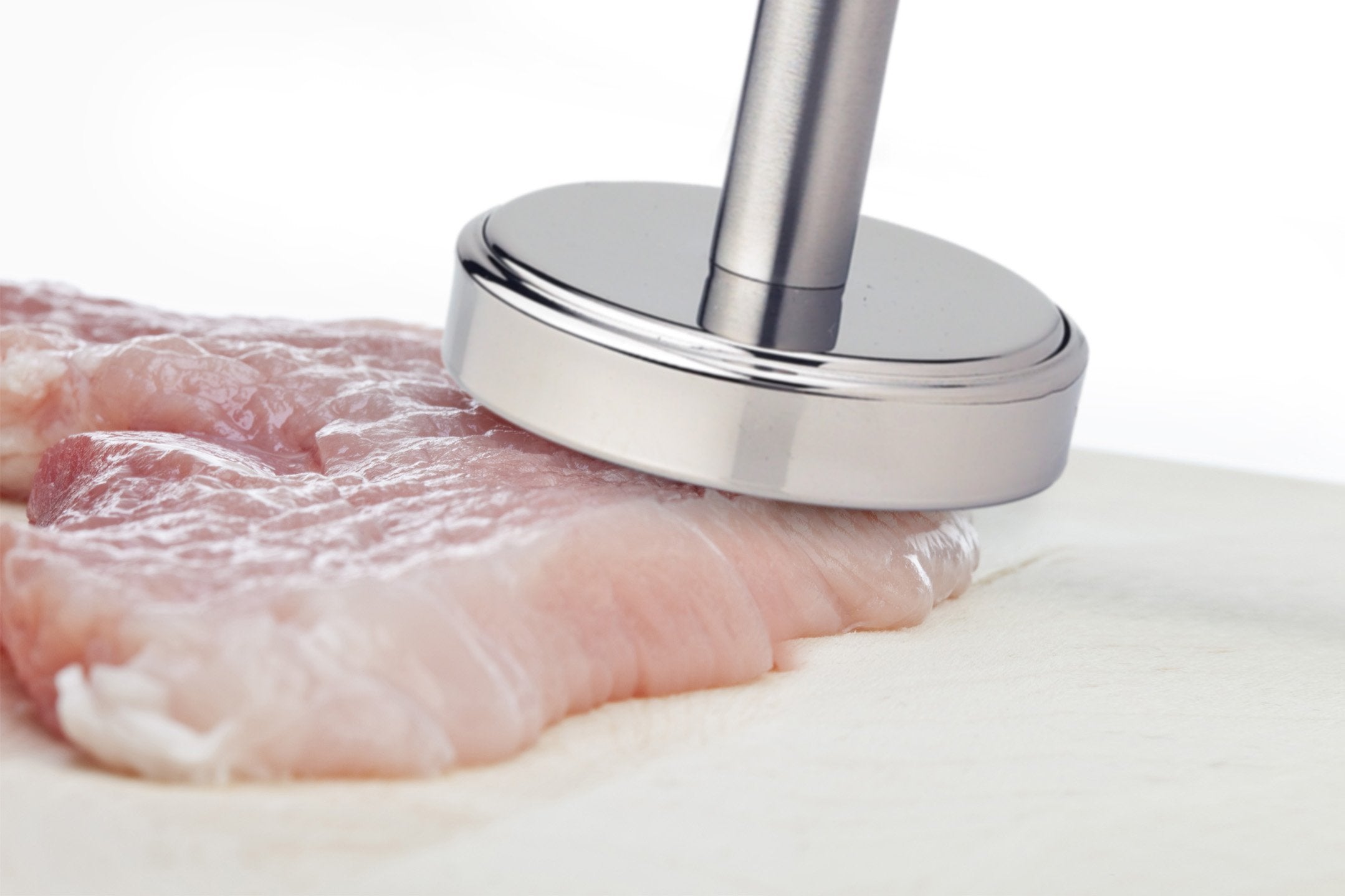 Fante's Stainless Steel Meat Pounder, 5-Inch Tall, 3.25-Inch Surface, Metallic Finish, Model 42151