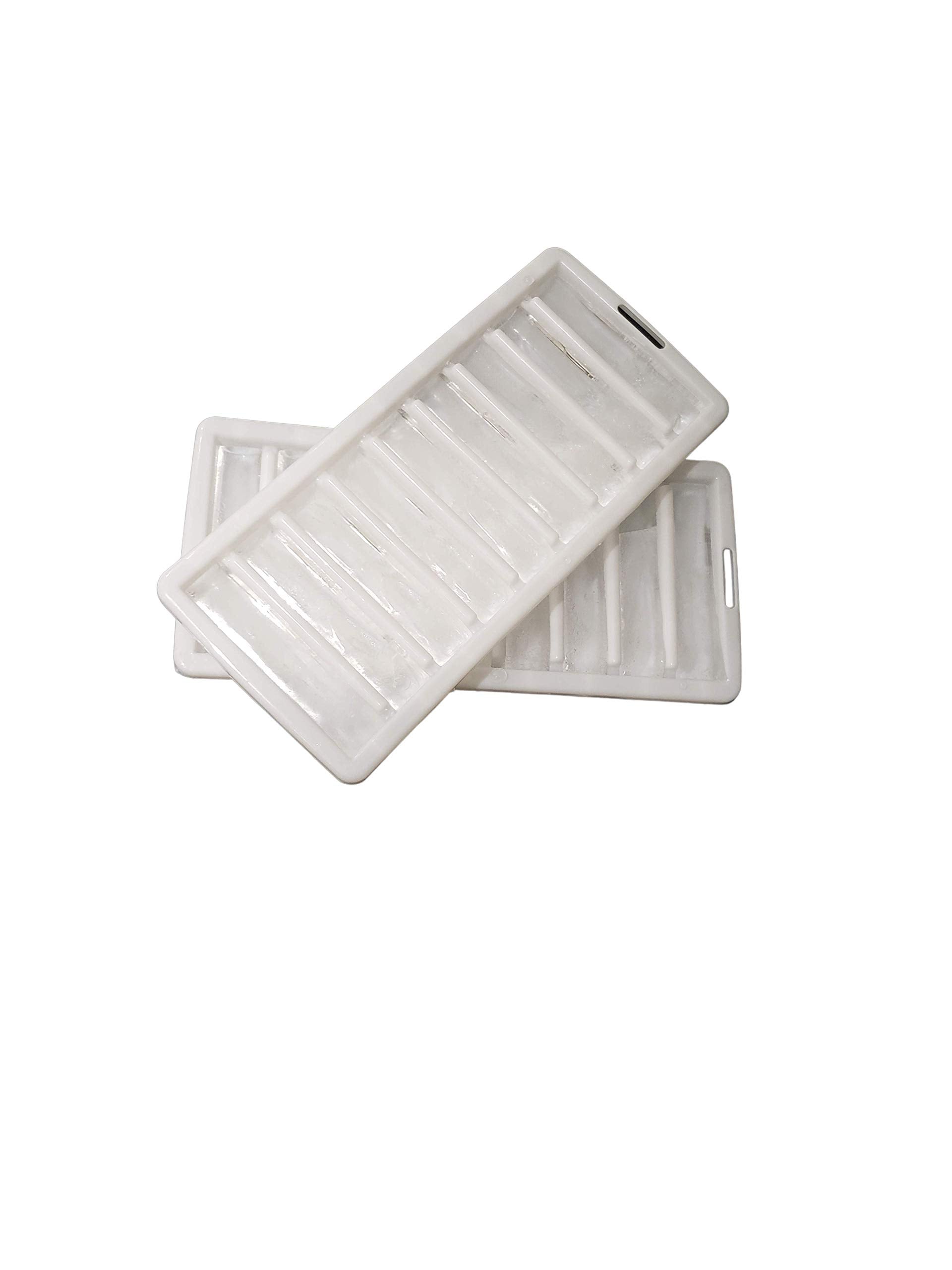 Set Of 2 Ice Stick Trays - Makes Long Narrow Ice Sticks For Water Bottles & Sports Bottles Bpa Free Plastic