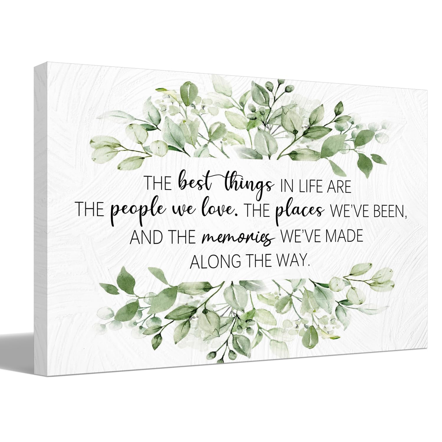 Biwsha Inspirational The Best Things Quotes Canvas Wall Art Prints Decor For Home Bathroom Bedroom Living Room Office