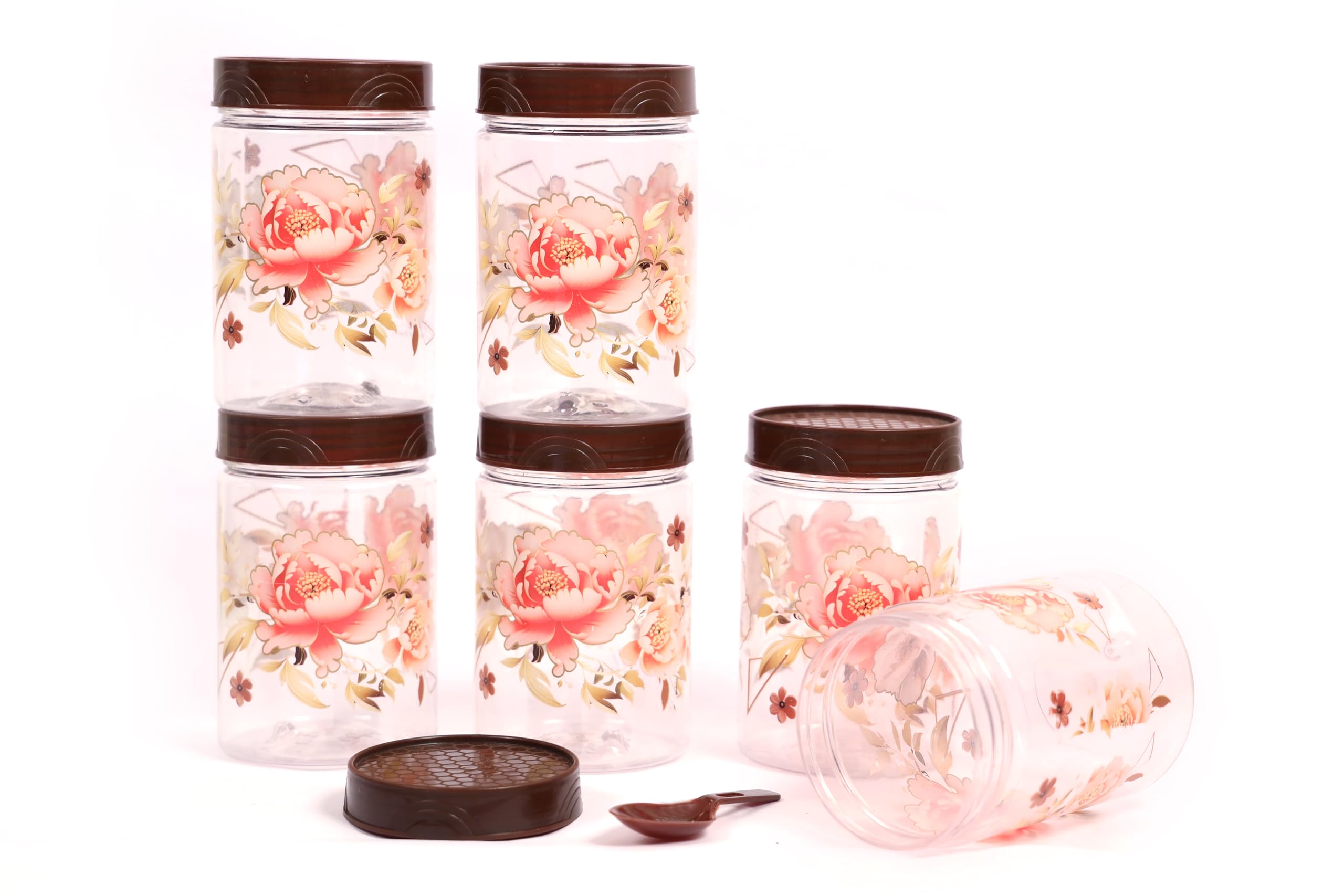 Vristo Small Plastic Container 500 Ml | Food Containers & Storage Jar For Kitchen | Plastic Containers For Spices, Masala Box Pl