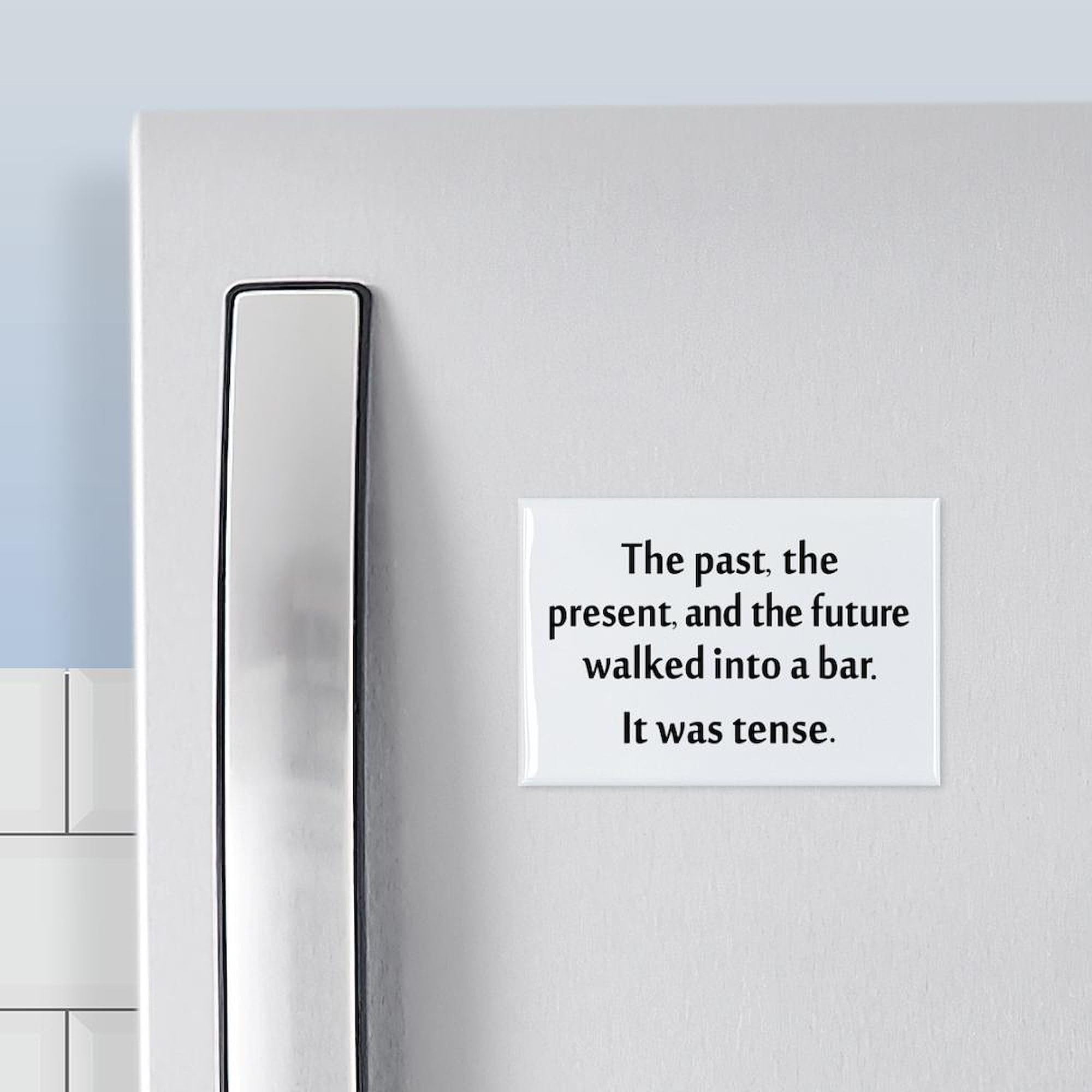 Cafepress Grammar Joke Rectangle Magnet, 3''X2'' Refrigerator Magnet