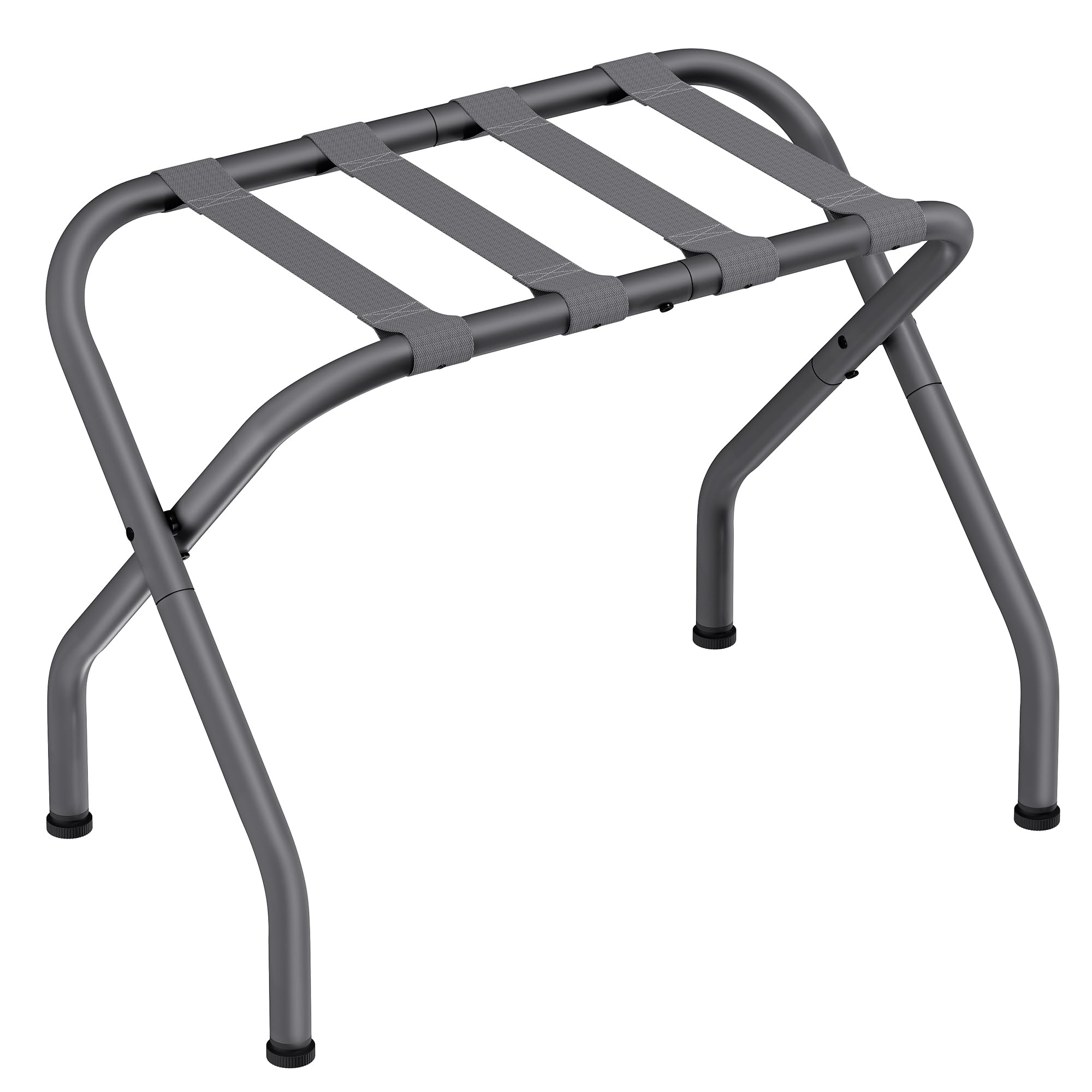 Songmics Luggage Rack For Guest Room, Suitcase Stand, Foldable Steel Frame, For Hotel, Bedroom, Holds Up To 110 Lb, 27.2 X 15 X