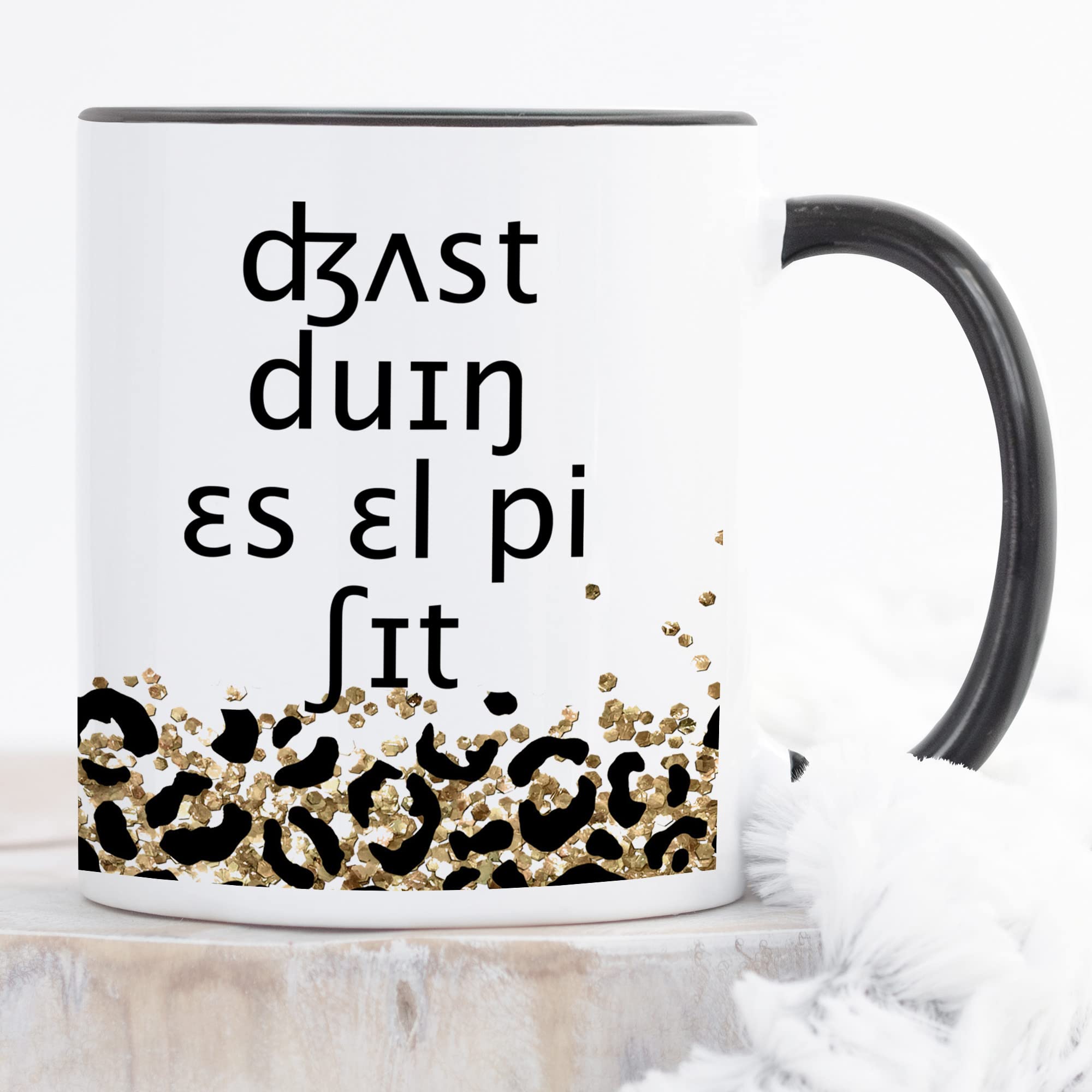 YouNique Designs Speech Pathologist Mug, 11 Ounces, Slp Cup for Speech Language Pathologist Mug, Speech Therapist Coffee Mug (Bl
