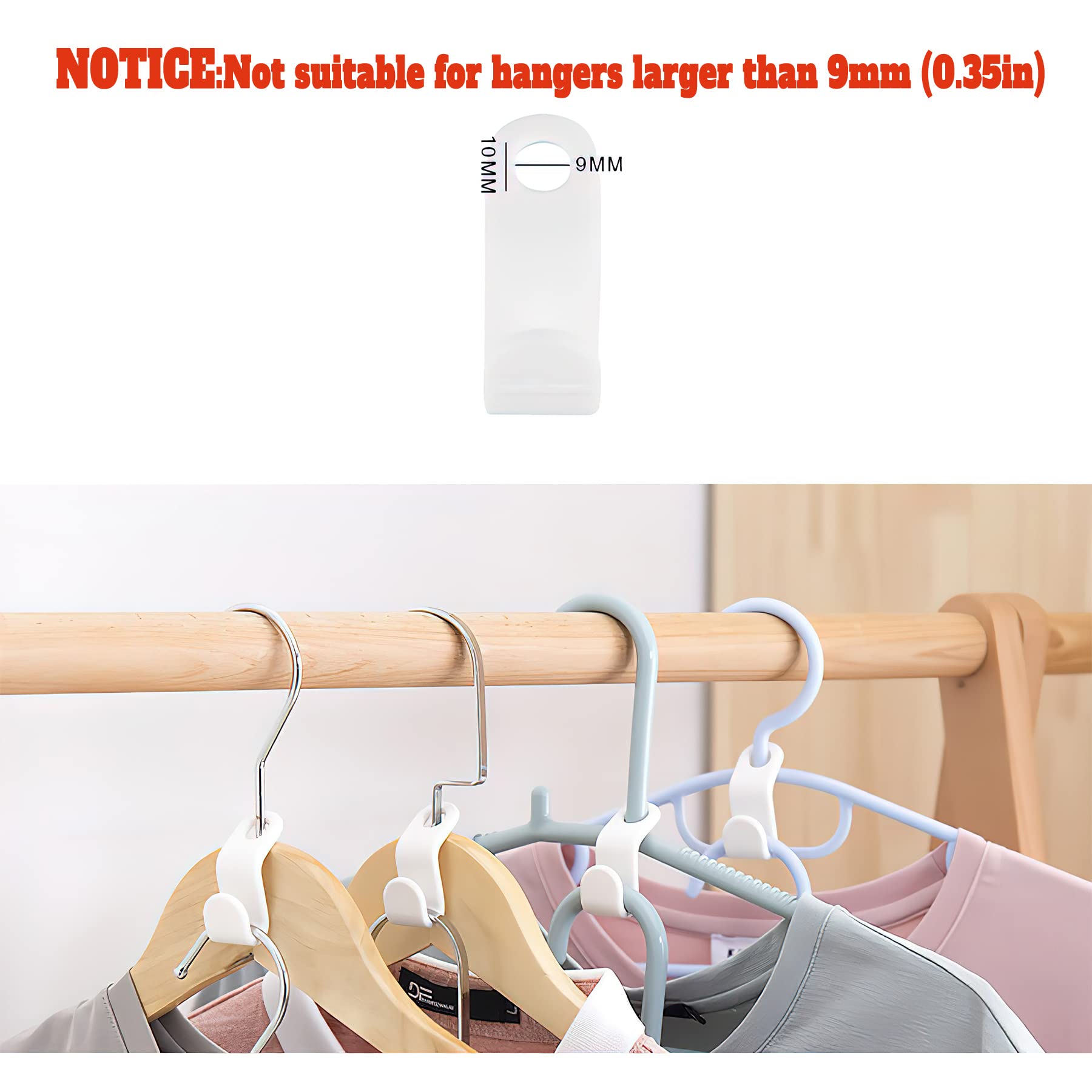 Clothes Hanger Connector Hooks 50PCS Plastic Hooks Cascading Hangers Space Saving Organizer for Heavy Duty Clothes Closet