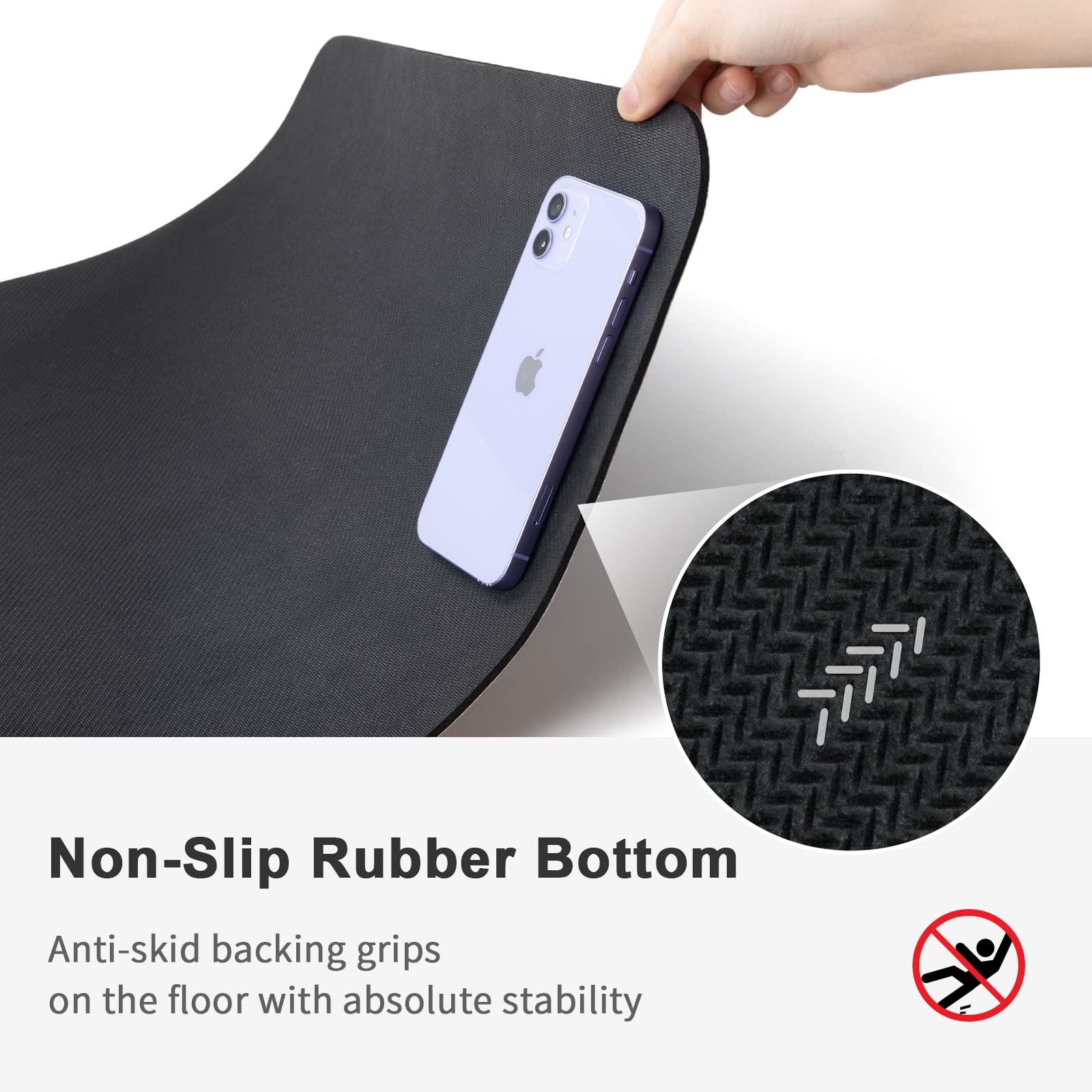 Stiio Large Bath Mat Rug17x43 inches  Super Absorbent Quick Dry Bathroom Rugs Non-Slip  Thin Kitchen Mats That Fit Under Door  Long Washable Floor Mats for Livingroom  Shower Mat for Tub  Sink  Grey