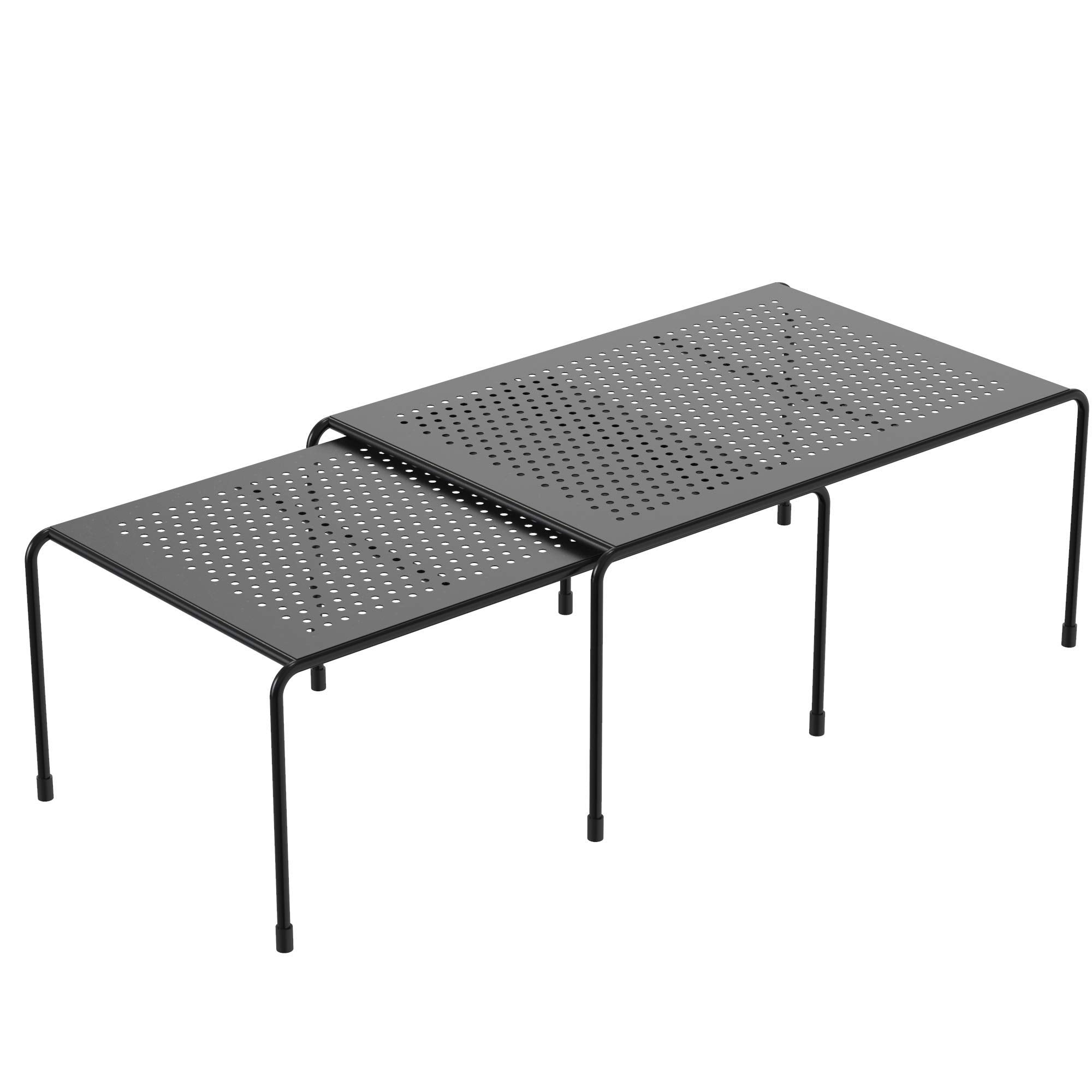 Appucoco Multipurpose Expandable Utensils Cookware Plate Dish Kitchen and Food Storage Iron Rack (Black) - Floor Mount, Corner S