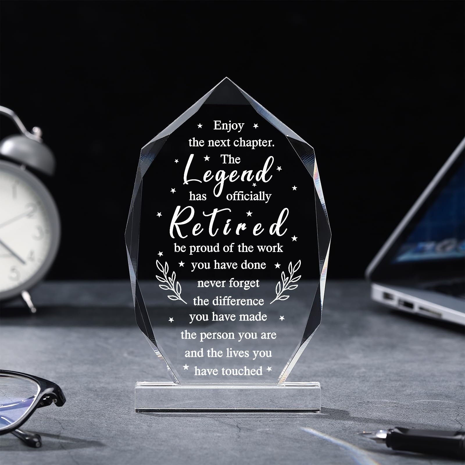 Chunful Happy Retirement Gifts for Men Women Never Understand the Difference You Made Keepsake and Paperweight Retirement Plaque