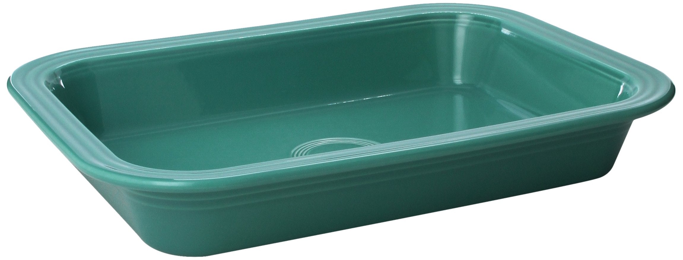 Fiesta Rectangular Baker (9 x 13) - Durable Ceramic, Lead-Safe, Dishwasher/Microwave/Oven Safe - Made in USA Dinnerware - Turquo