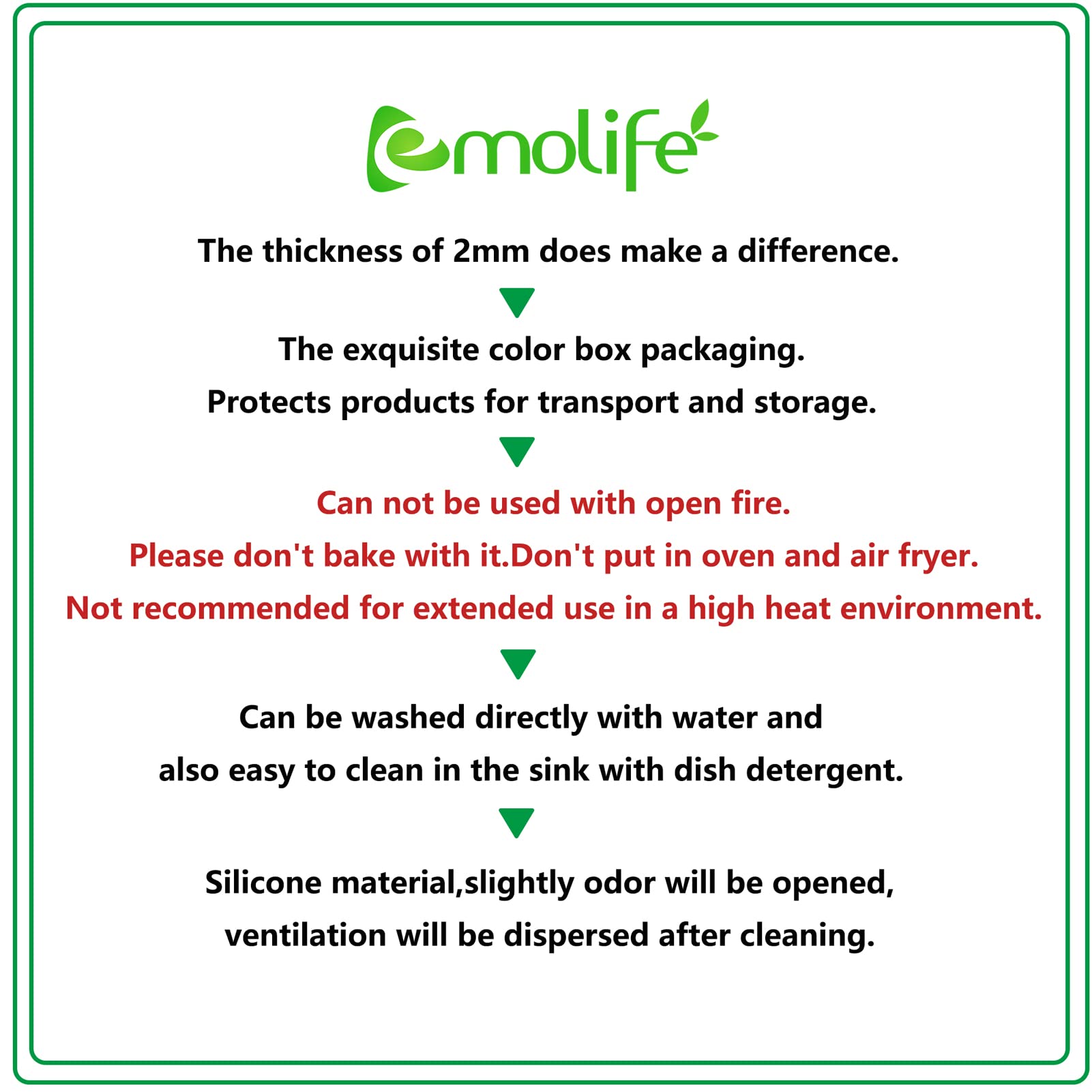 Silicone Mat for Kitchen Counter  Heat Resistant Nonskid Table Mat for Air Fryer to Site on  Countertop Protector  Thick 2MM  XL Large