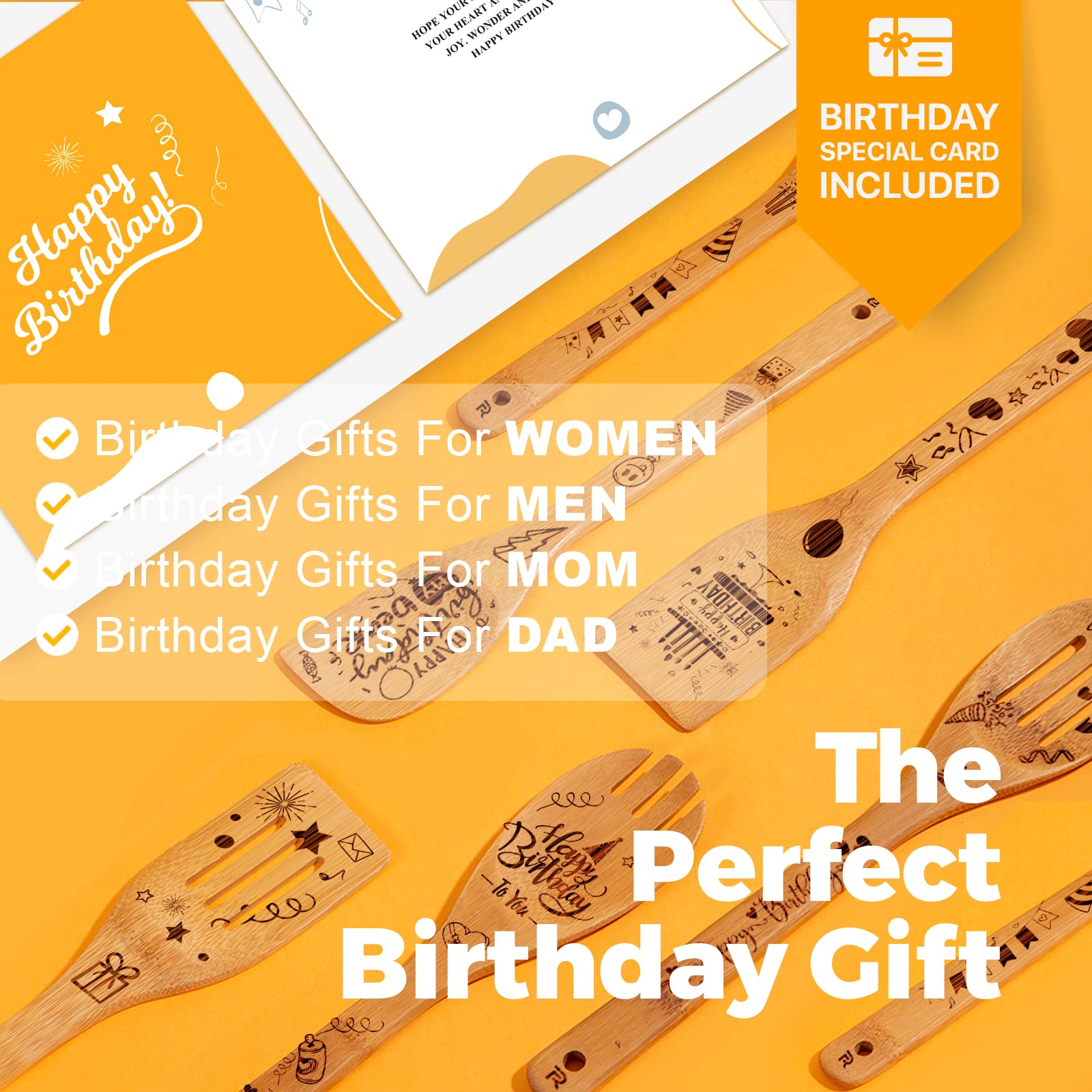 Riviera Best Friend Birthday Gifts For Women Wooden Spoons For Cooking 40 Year Old Birthday Gifts For Women Who Has Everything -
