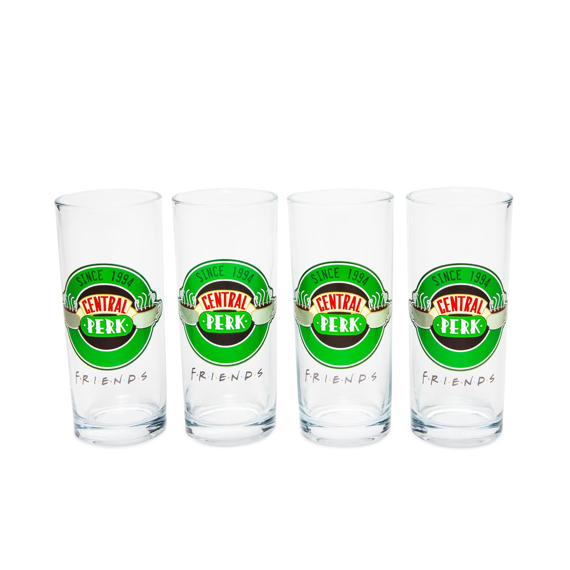 Silver Buffalo Friends Central Perk NYC 4pc. Tumbler Glass Set, 10 Ounces