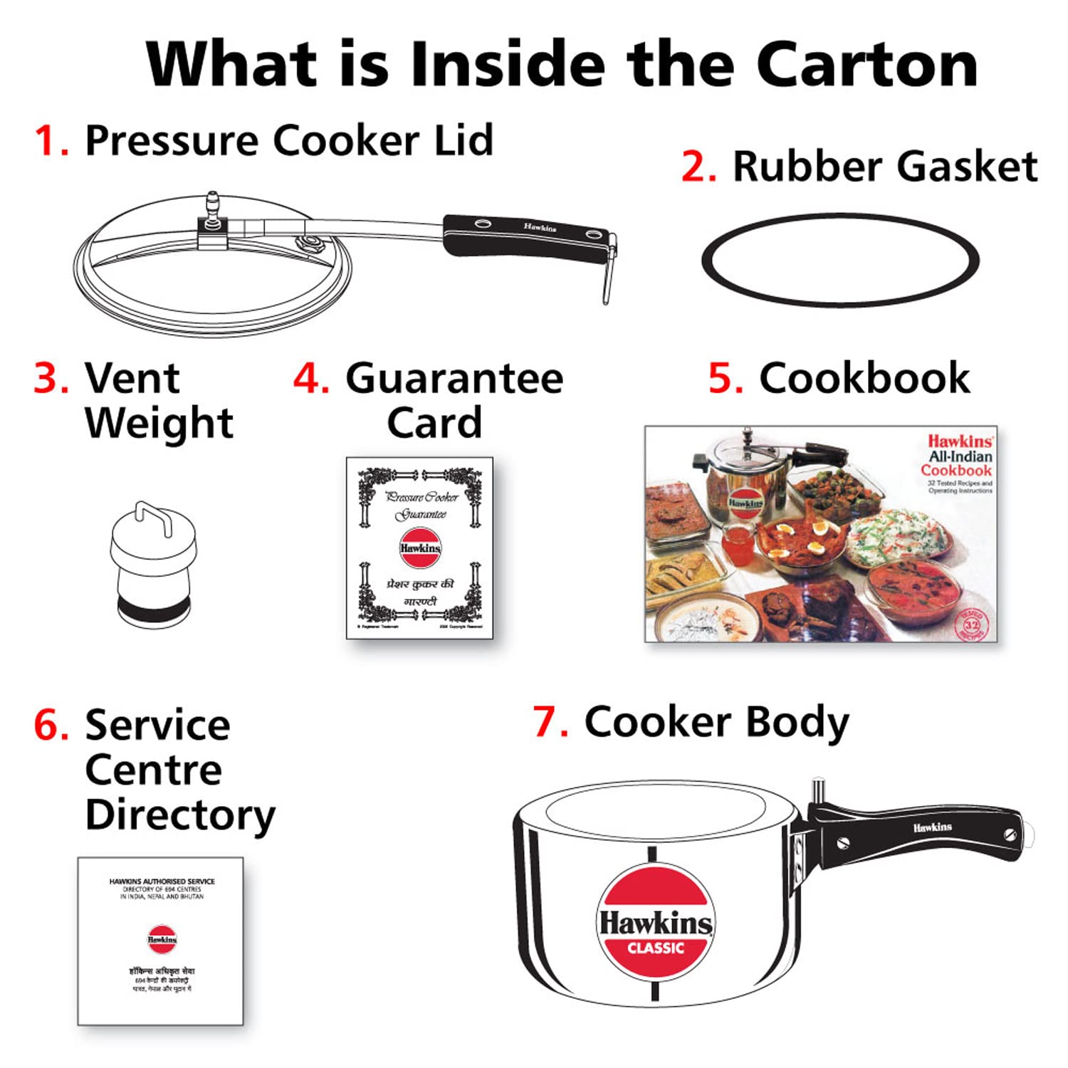 Hawkins Classic 3 Litre Inner Lid Aluminium Pressure Cooker, Induction Cooker, Wide Design Pan Cooker, Best Cooker, Silver (ICL3