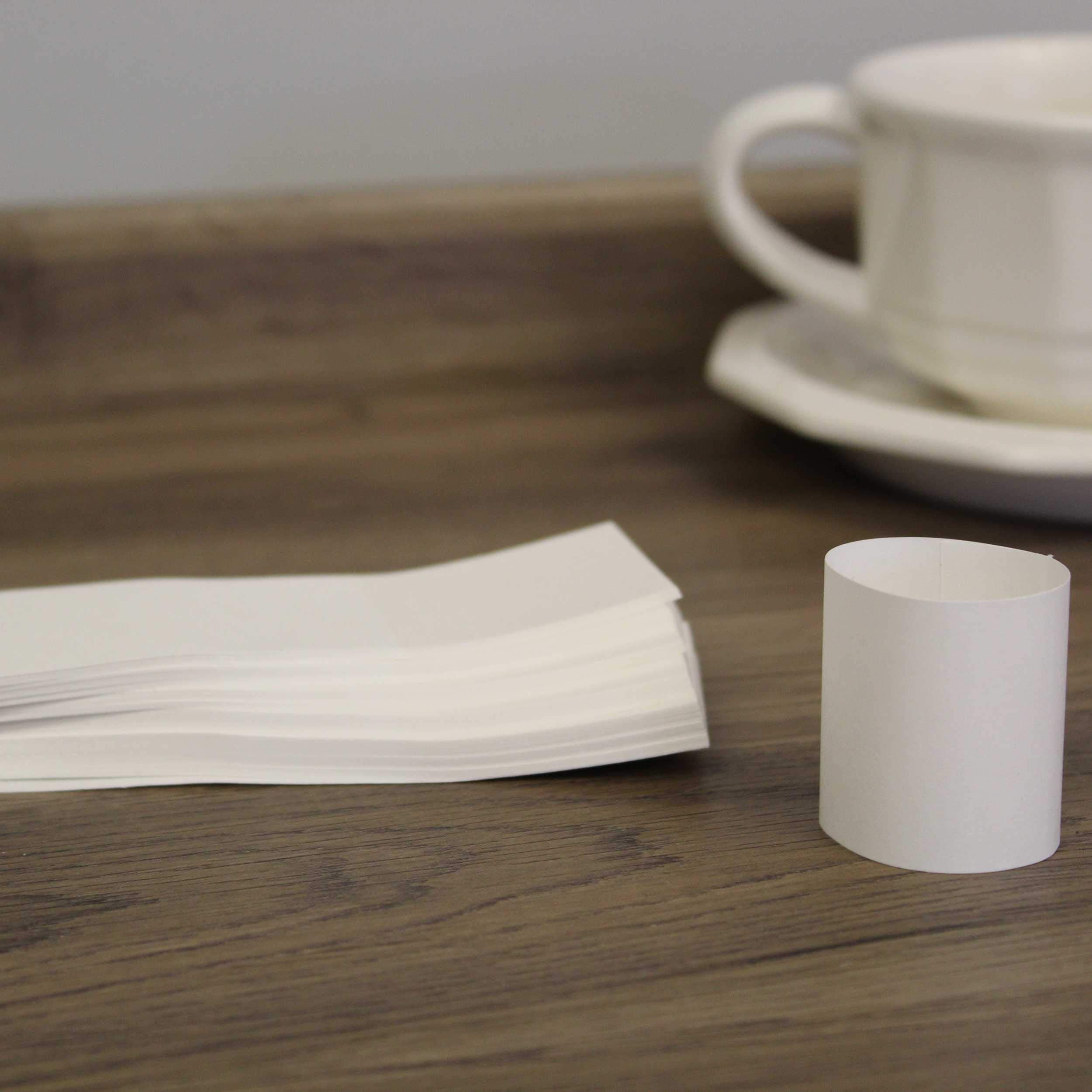 Raylynn Products, Pack Of 20,000 White Premium Napkin Bands, Self-Adhesive 1.5'' X 4.25''