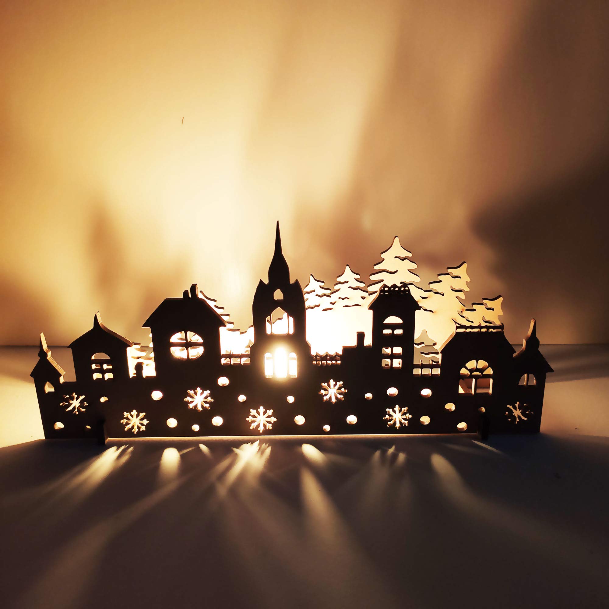 Incredible Gifts India Christmas Decorations For Home | Christmas Decorations Items - Seven Tower Shadow Light Without Candle (W