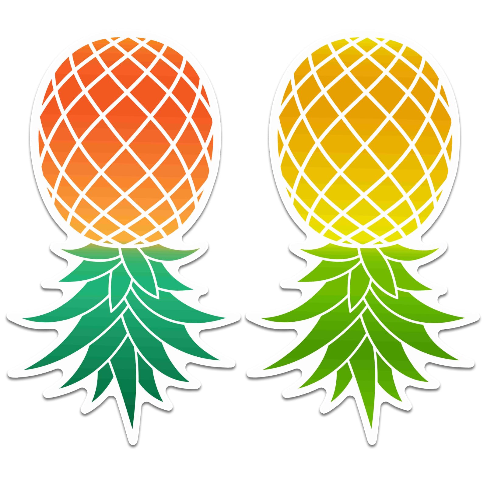 Copkim 2 Pcs Cruise Door Magnets for Cruise Large Pineapple Ship Door Decorations Thicken Pineapple Magnetic Car Magnets Cruises