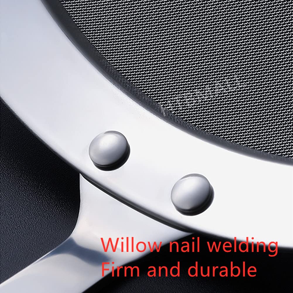 3Pcs Skimmer Spoon(Small, Medium, Large), Stainless Steel Spider Strainer Skimmer Spoon Grease Fine Mesh Strainer Skimmer Spoons