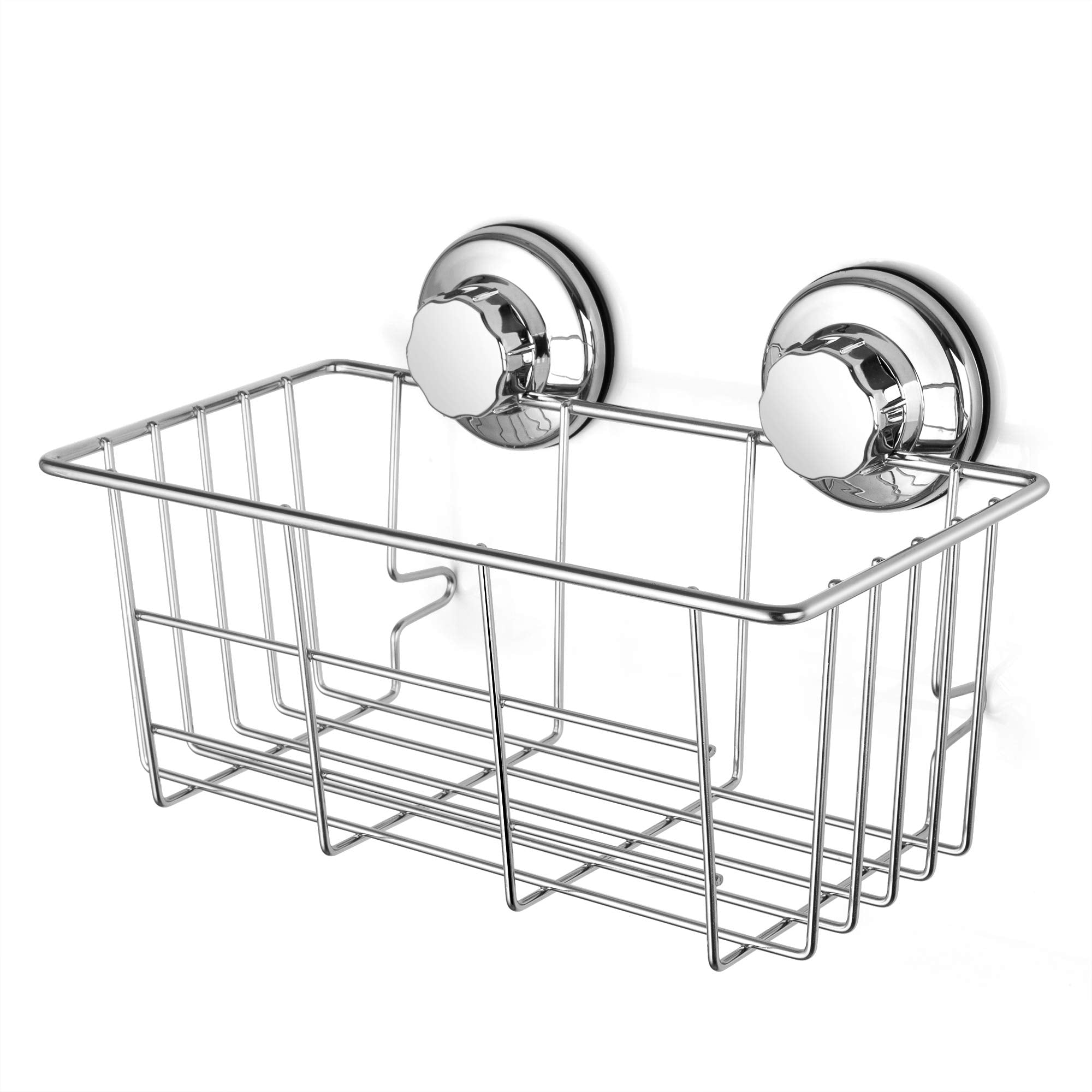 Ipegtop Suction Cup Deep Shower Caddy Bath Organizer Wall Shelf For Large Shampoo Gel Holder Bathroom Accessories Storage -Rustp