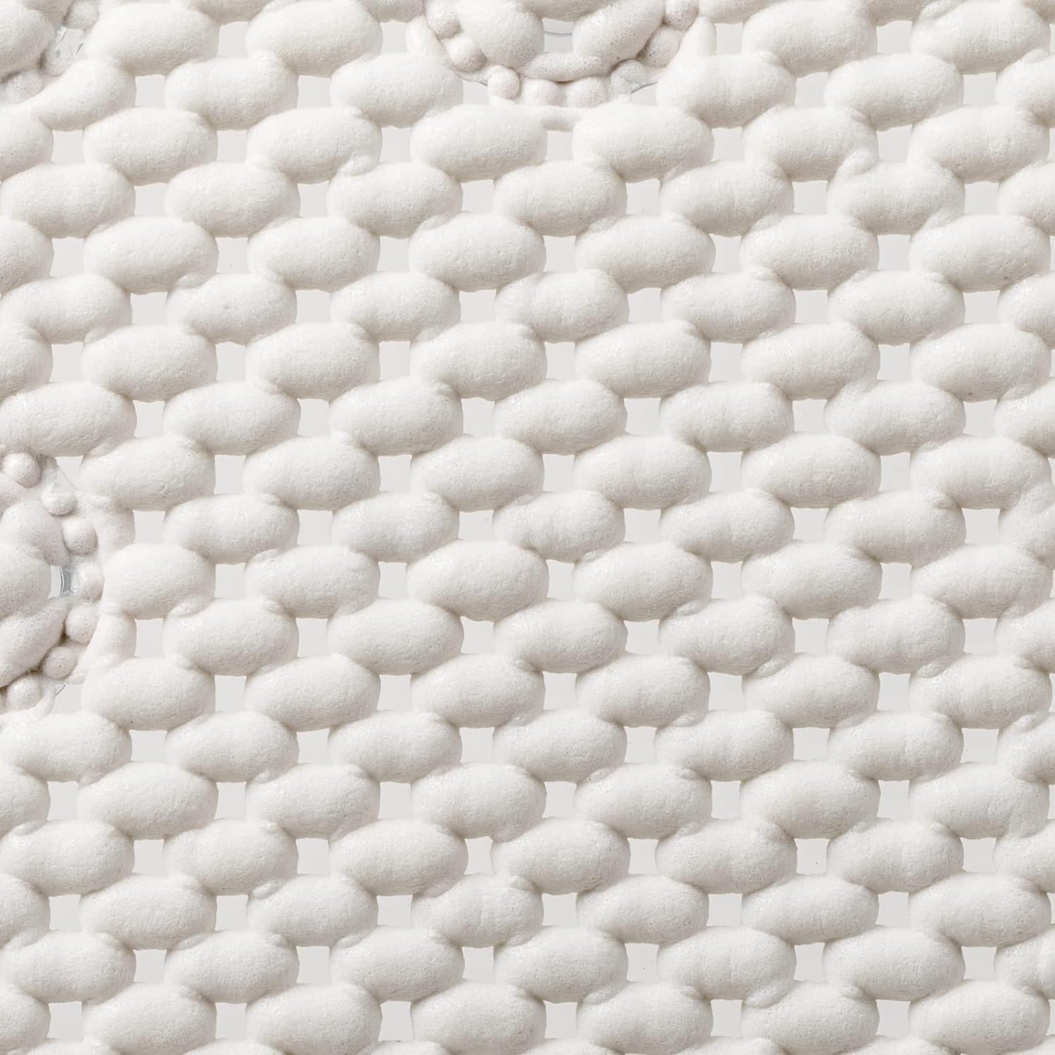 Clorox By Duck Brand Cushioned Foam Bathtub Mat, Non Slip Bath Mat With Suction For Comfort And Safety, 17'' X 36'', White