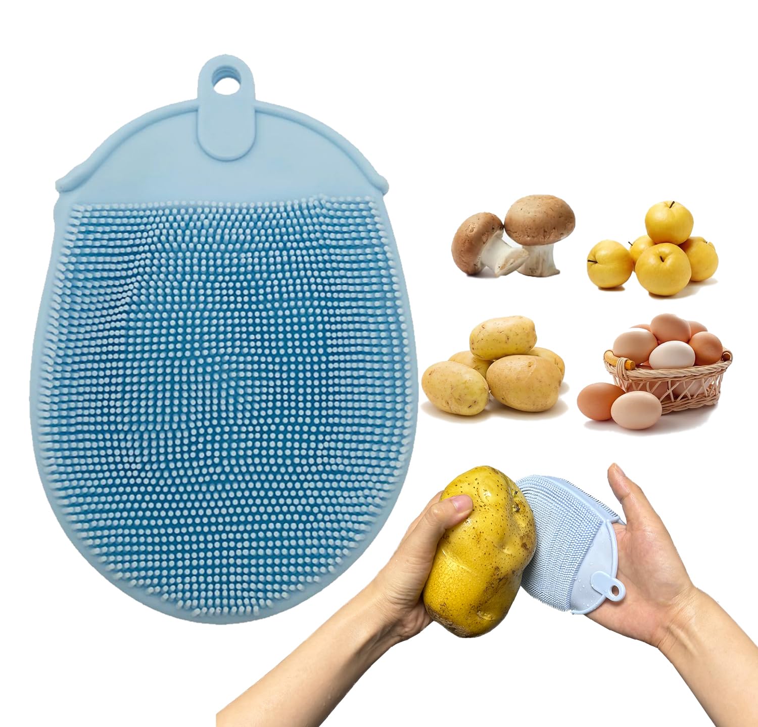 Vegetable Brush Vegetable Scrubber for Food  Vegetable Cleaner Potato Scrubber Brush Veggie Brush Vegetable Scrubber Potato Bru